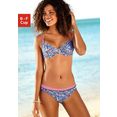 s.oliver red label beachwear bikinitop met beugels jill met patroonmix blauw