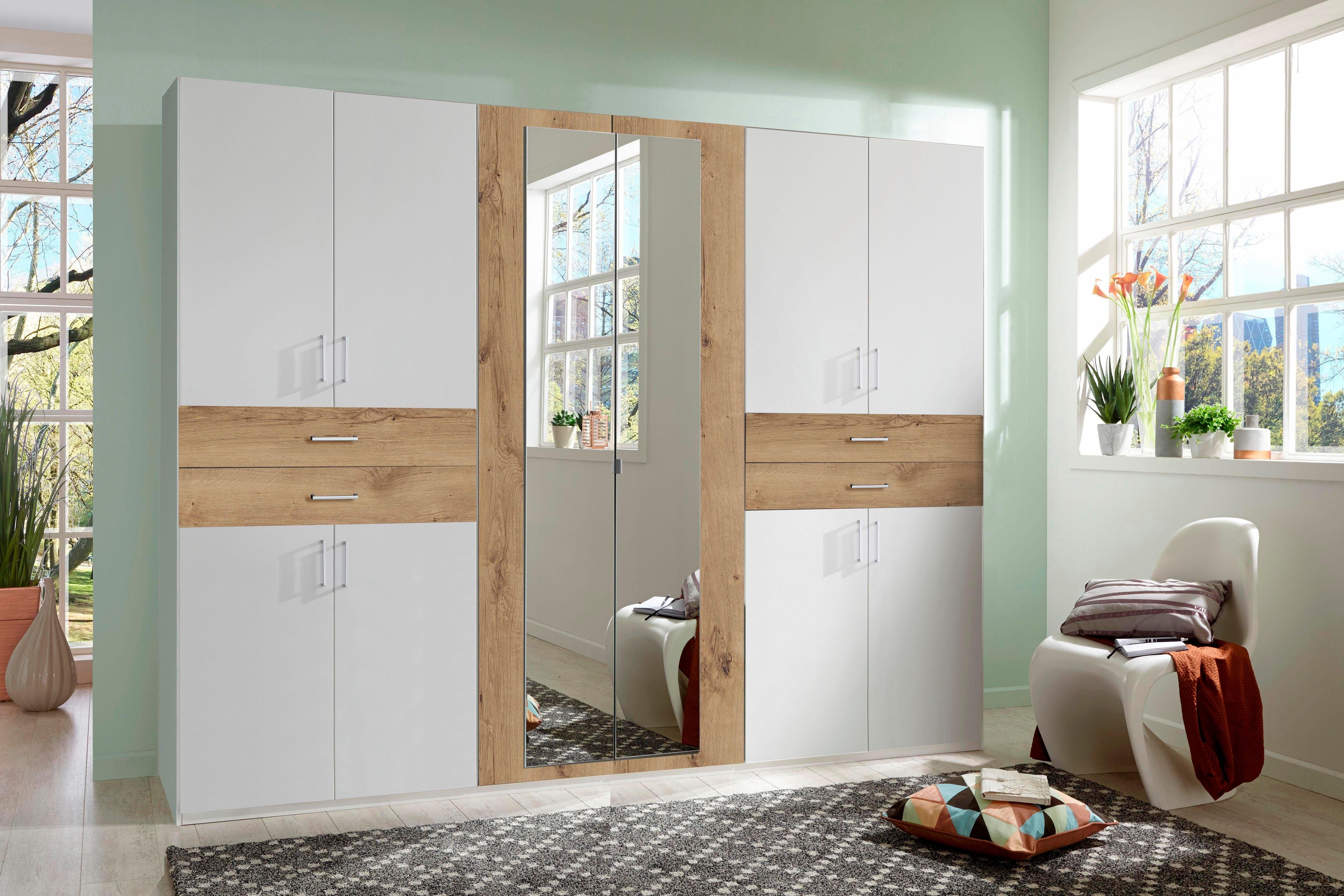 Wimex Kledingkast Taiga kledingkast met spiegel OTTOs Choice besteller met lades op comfortabele hoogte, garderobe slaapkamerkast