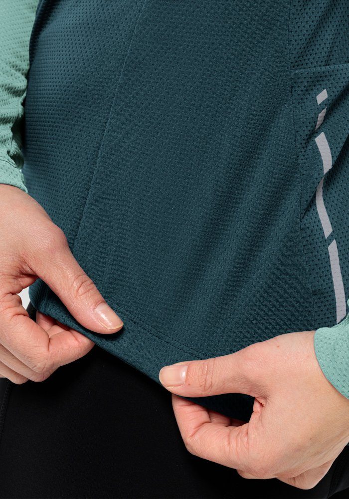 Jack Wolfskin Fietsjack MOROBBIA FZ L/S W
