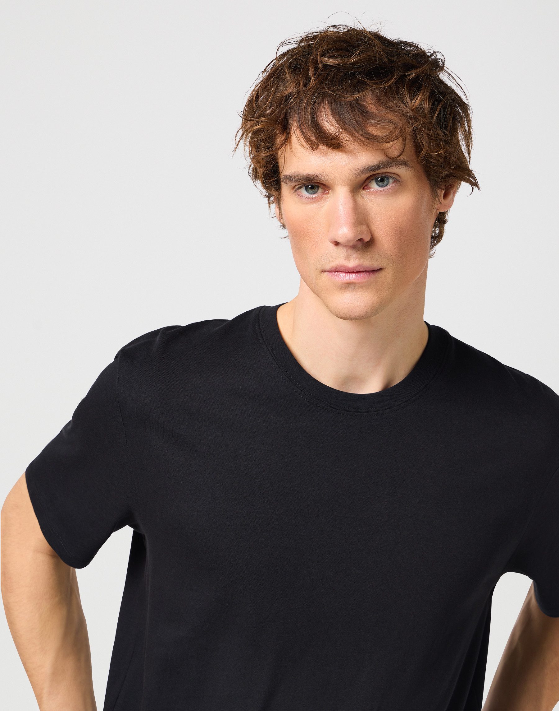 Wrangler Shirt met ronde hals (set, 2-delig)