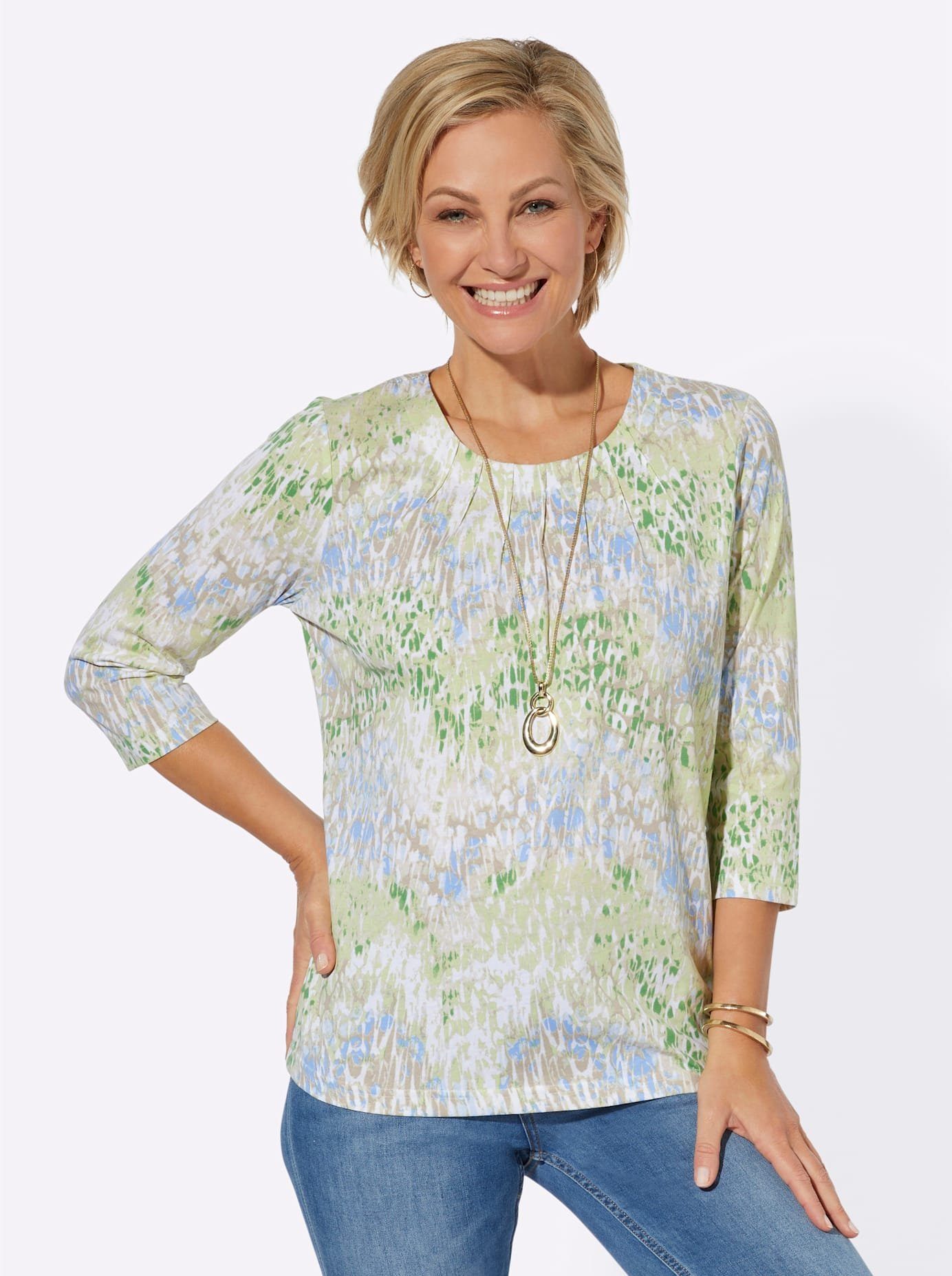 Classic Basics Shirt met 3/4-mouwen Shirt (1-delig)