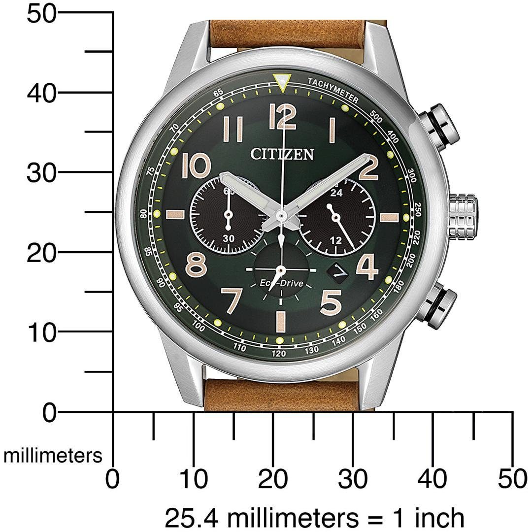 Citizen Chronograaf CA4420-21X Polshorloge, herenhorloge, solar, stopwatchfunctie, leren band