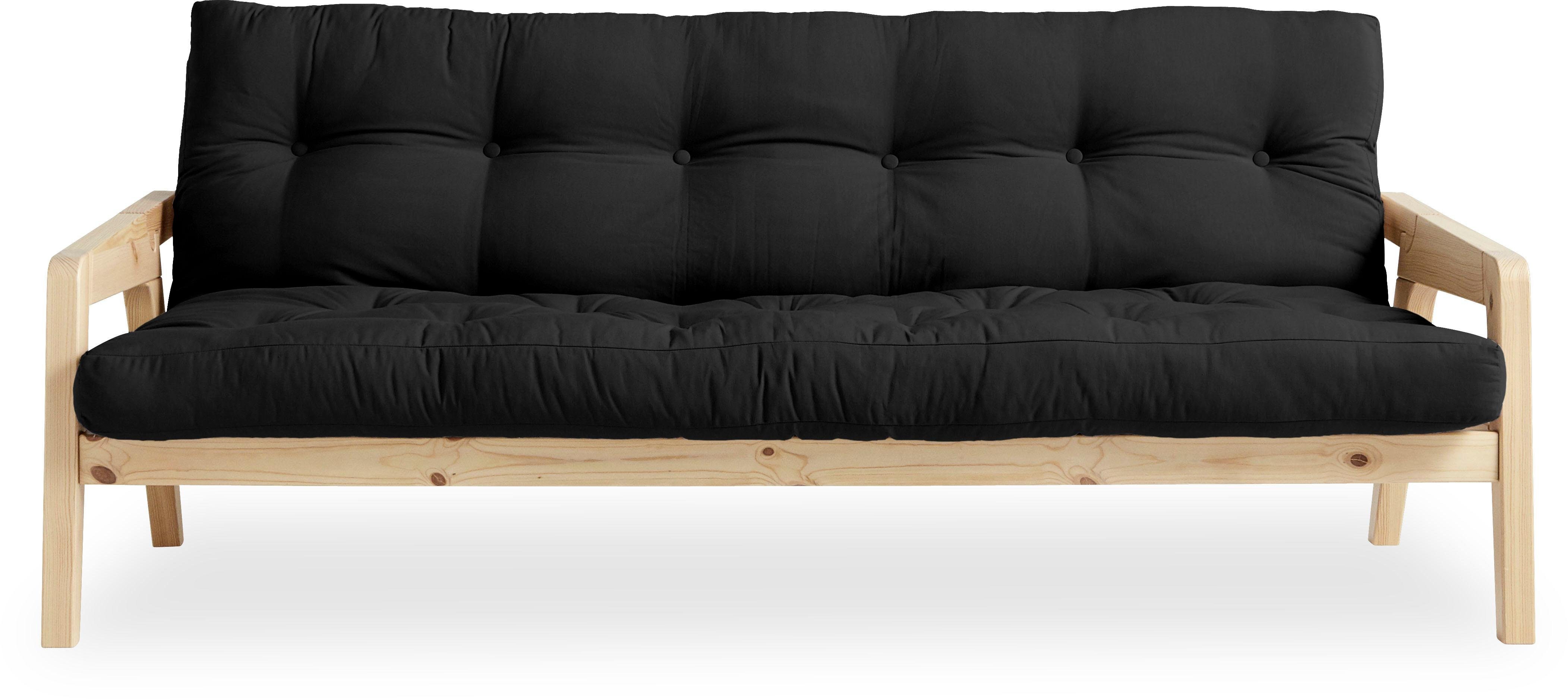 Karup Slaapbank Graf Met houtstructuur, incl. futonmatras, ligoppervlak 130x190 cm