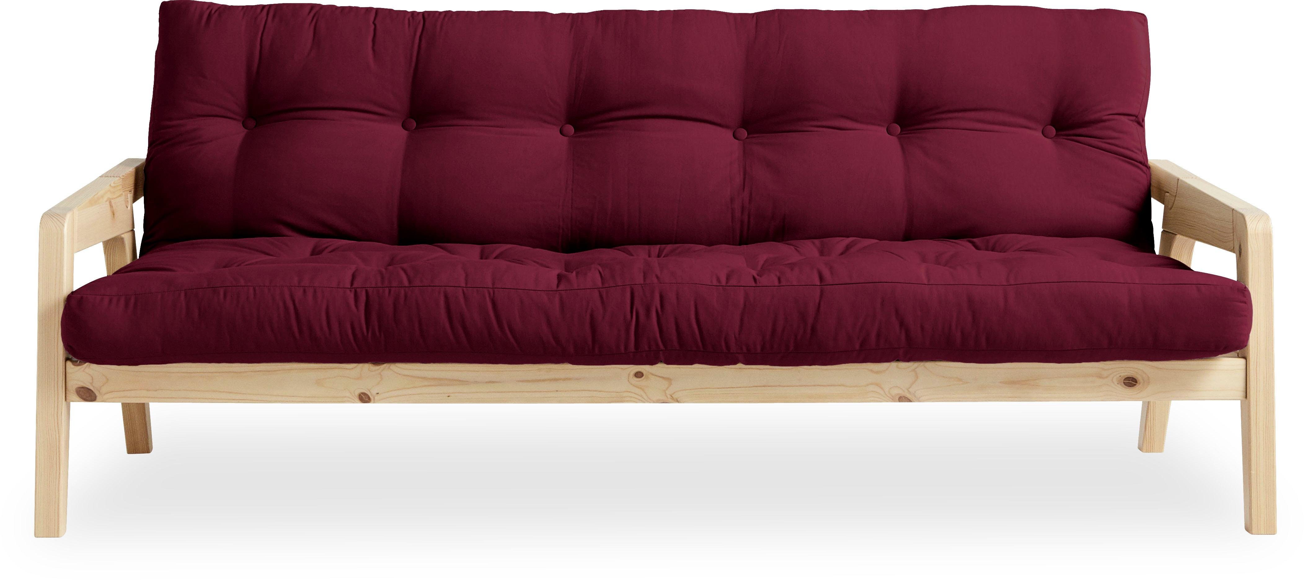 Karup Slaapbank Graf Met houtstructuur, incl. futonmatras, ligoppervlak 130x190 cm
