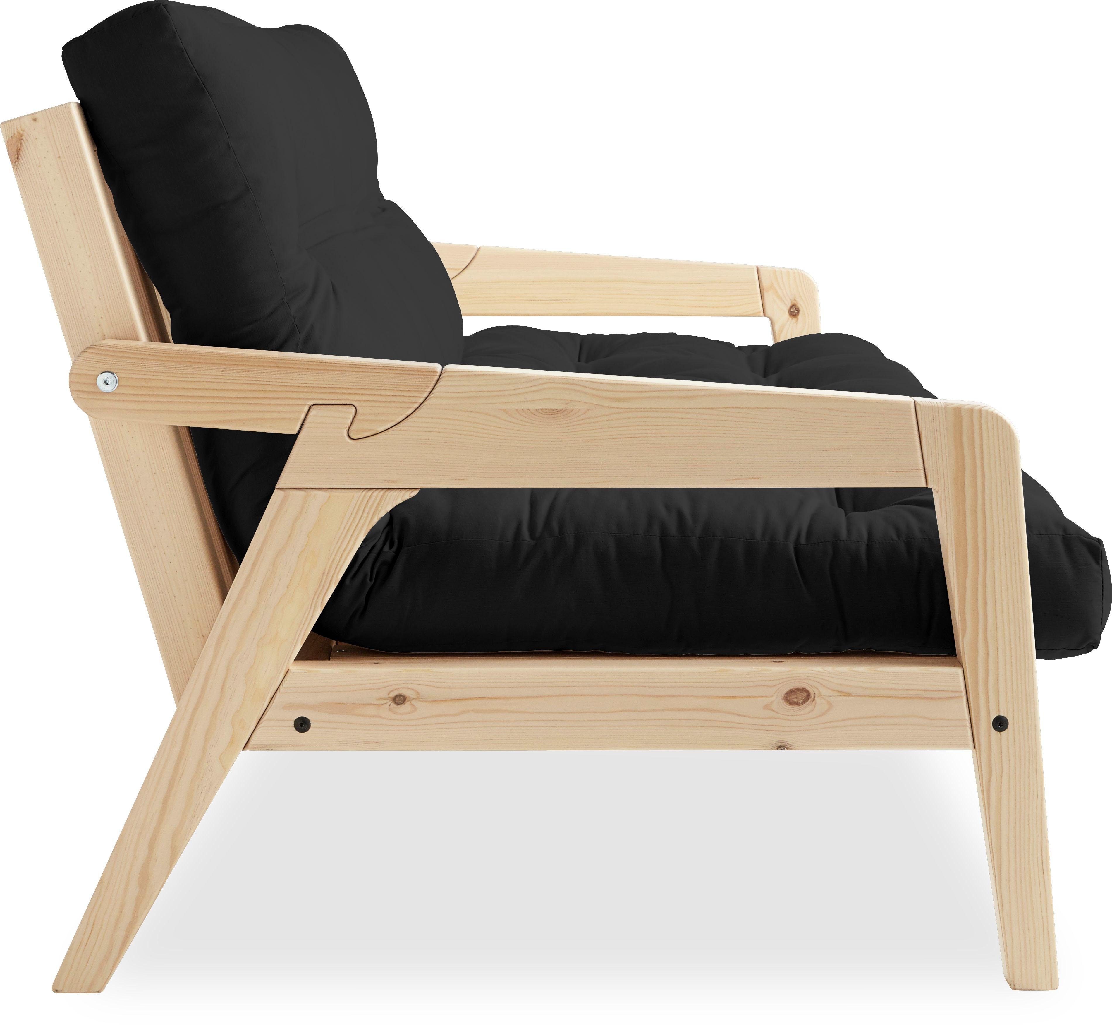 Karup Slaapbank Graf Met houtstructuur, incl. futonmatras, ligoppervlak 130x190 cm