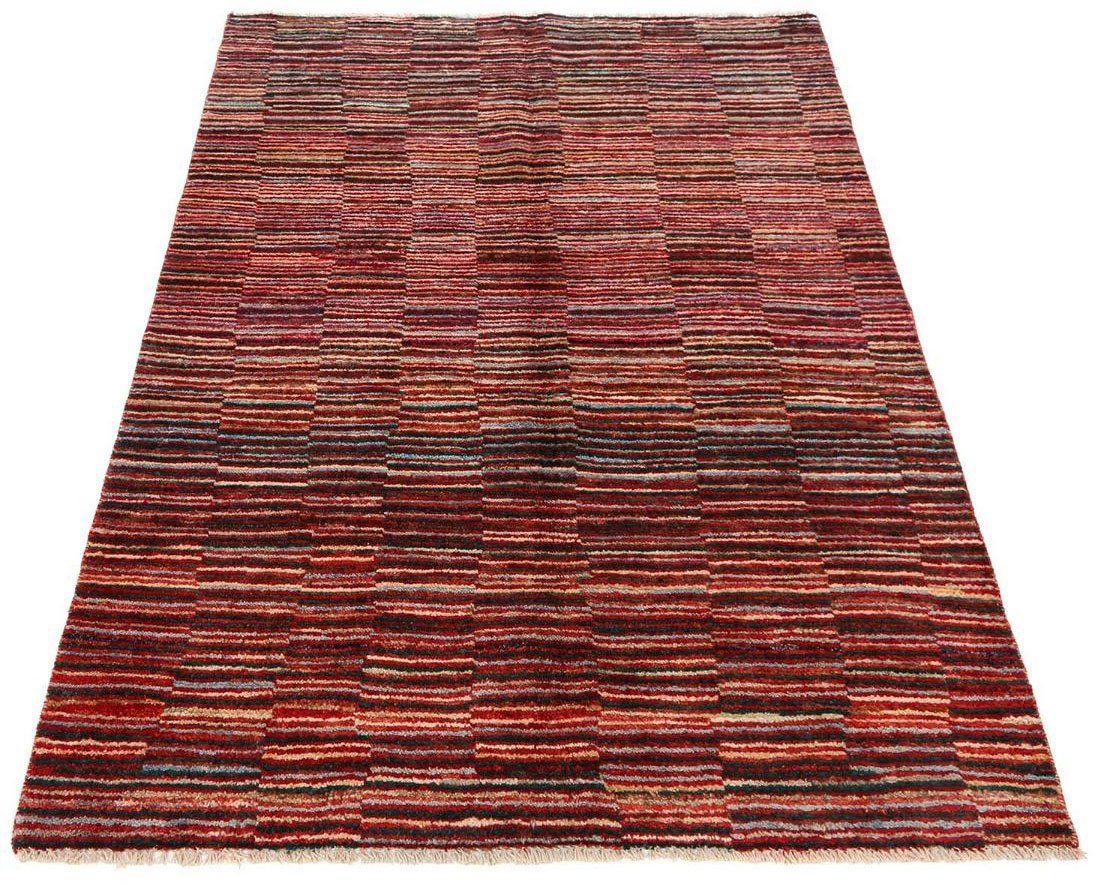 morgenland Wollen kleed Strepen Multicolore 178 x 124 cm Handgeknoopt