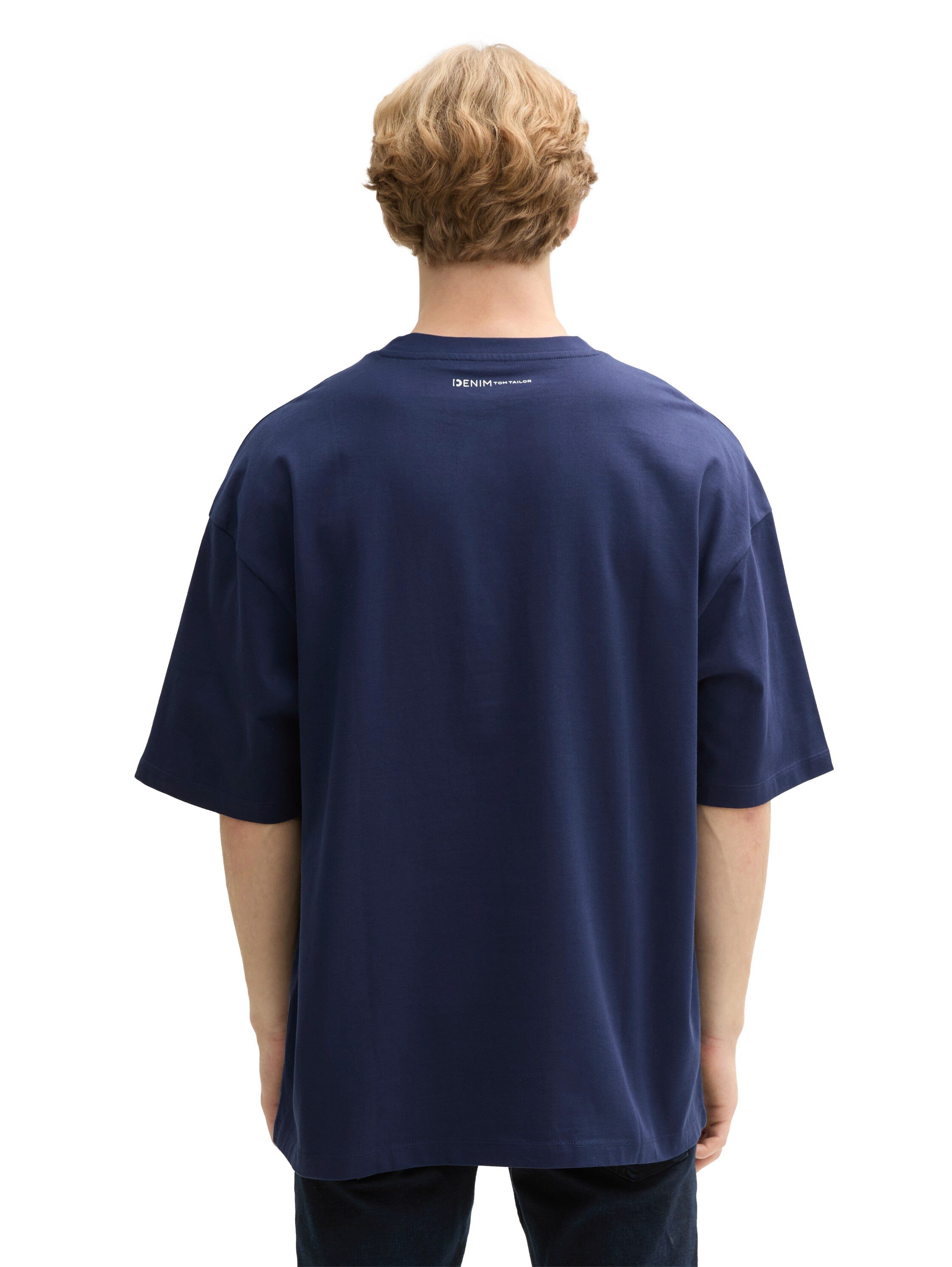 Tom Tailor Denim T-shirt in oversized pasvorm