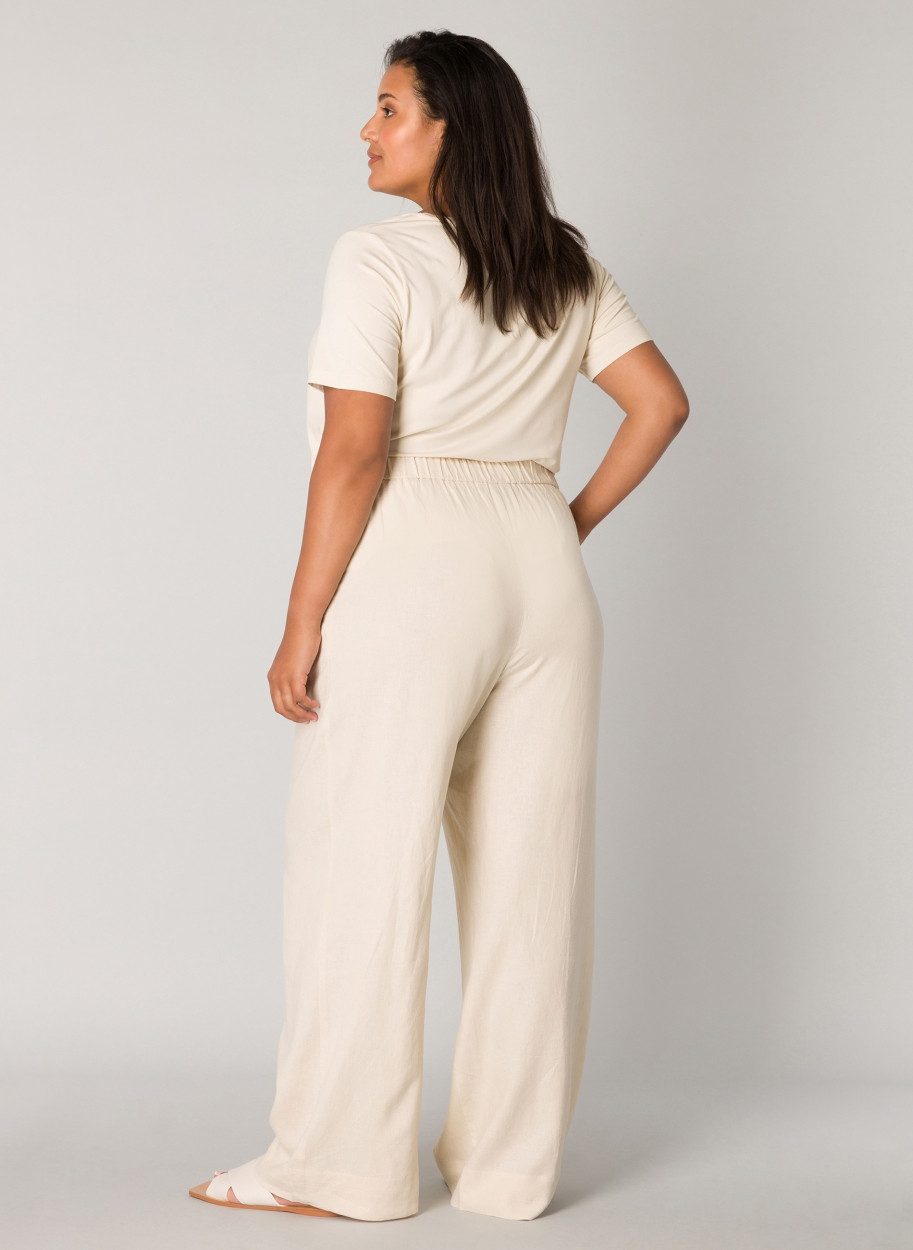 Base Level Curvy Linnen broek Yula