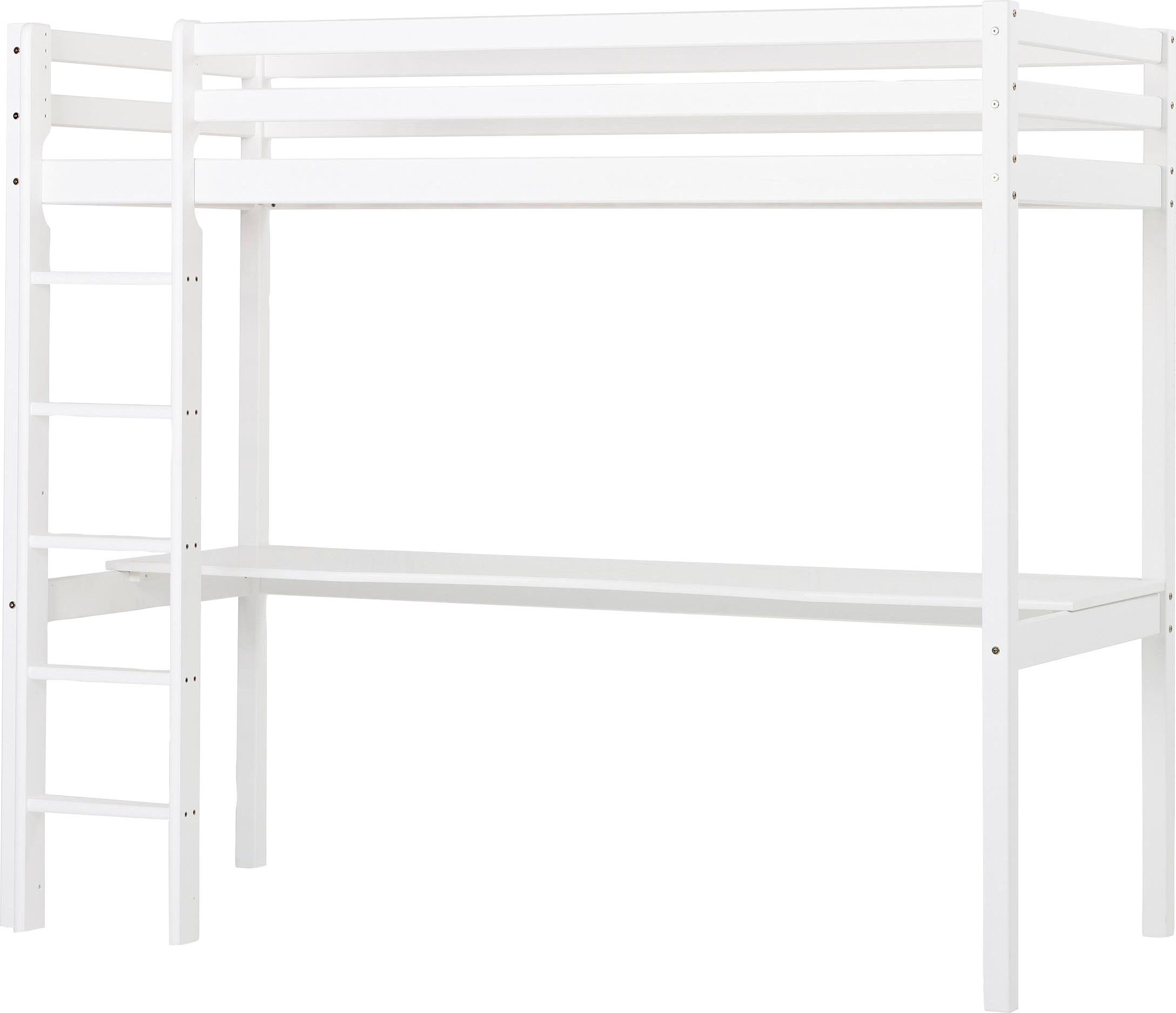 Hoppekids Hoogslaper Eco Dream 90x200 met bureau, om te bouwen