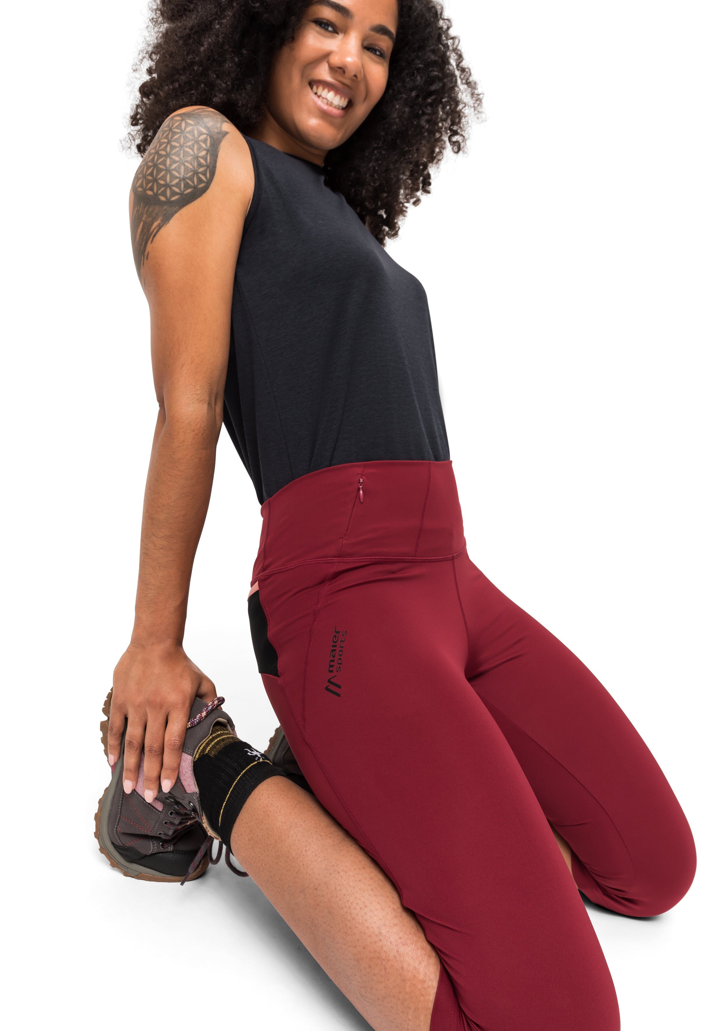 Maier Sports Capribroek Arenit Capri W Dames 3/4 wandelbroek, elastische outdoor tight, trekkingbroek