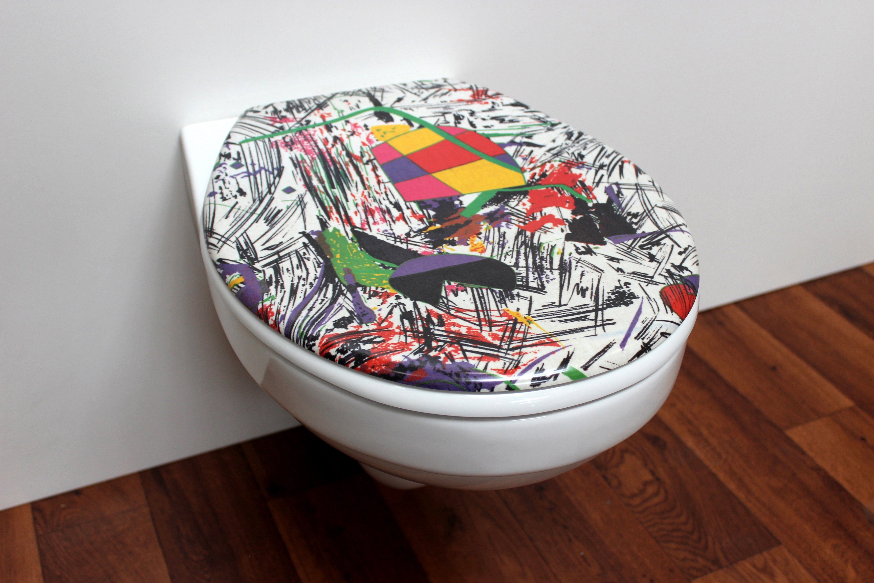 ADOB Toiletzitting Nizza Grafitti zeer stabiel, universeel passend