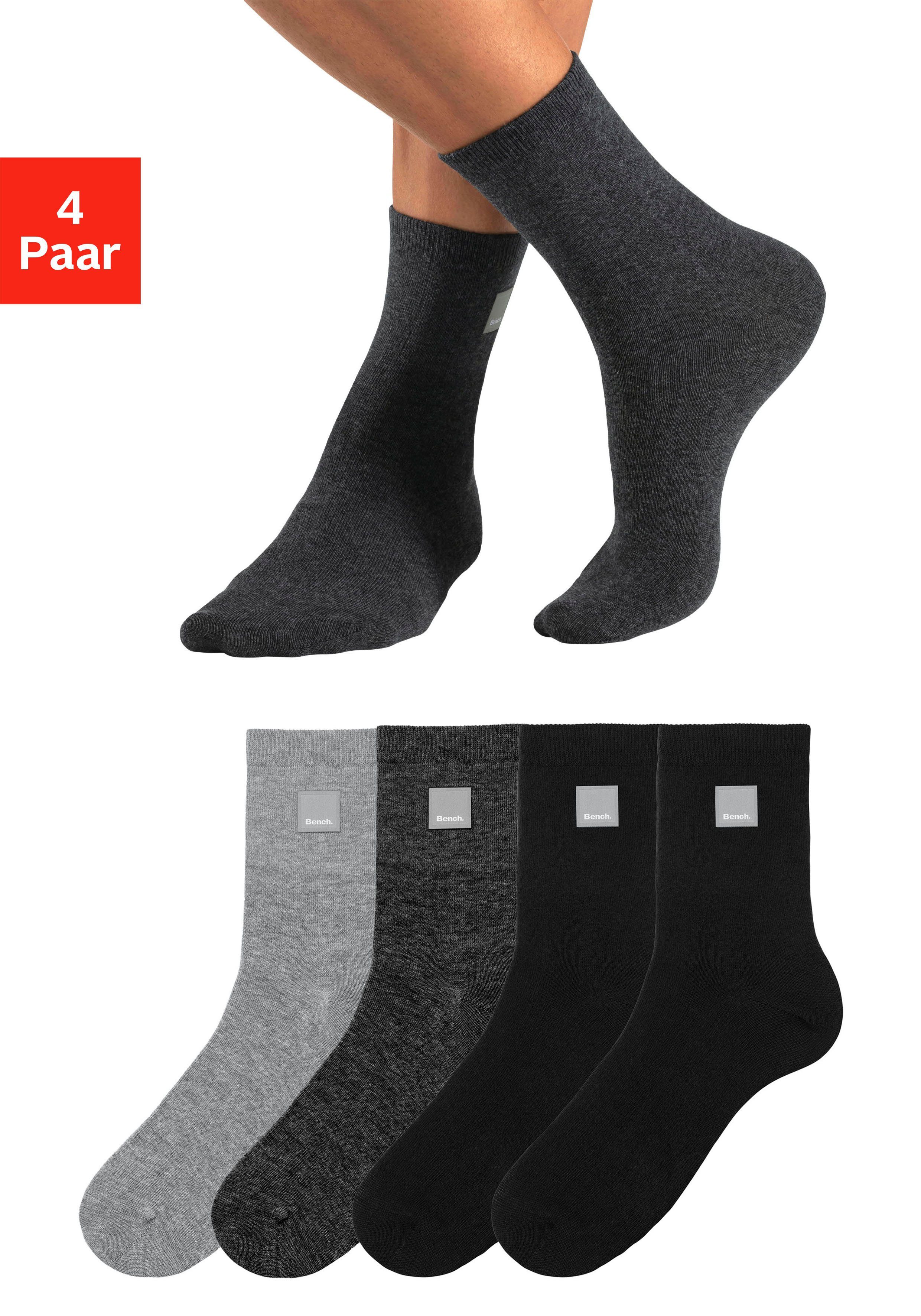 Bench. Basic sokken met geweven label (set 4 paar)