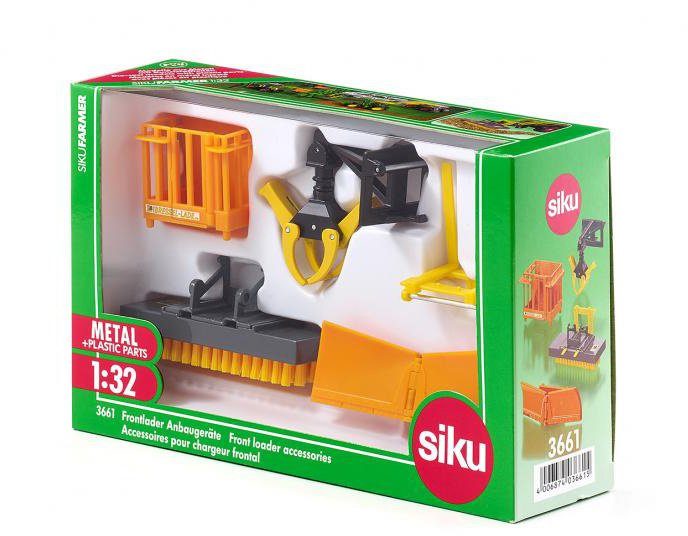 Siku Speelgoed-tractor SIKU Farmer, voorlader aanbouwapparaten (3661) (set, 4-delig)