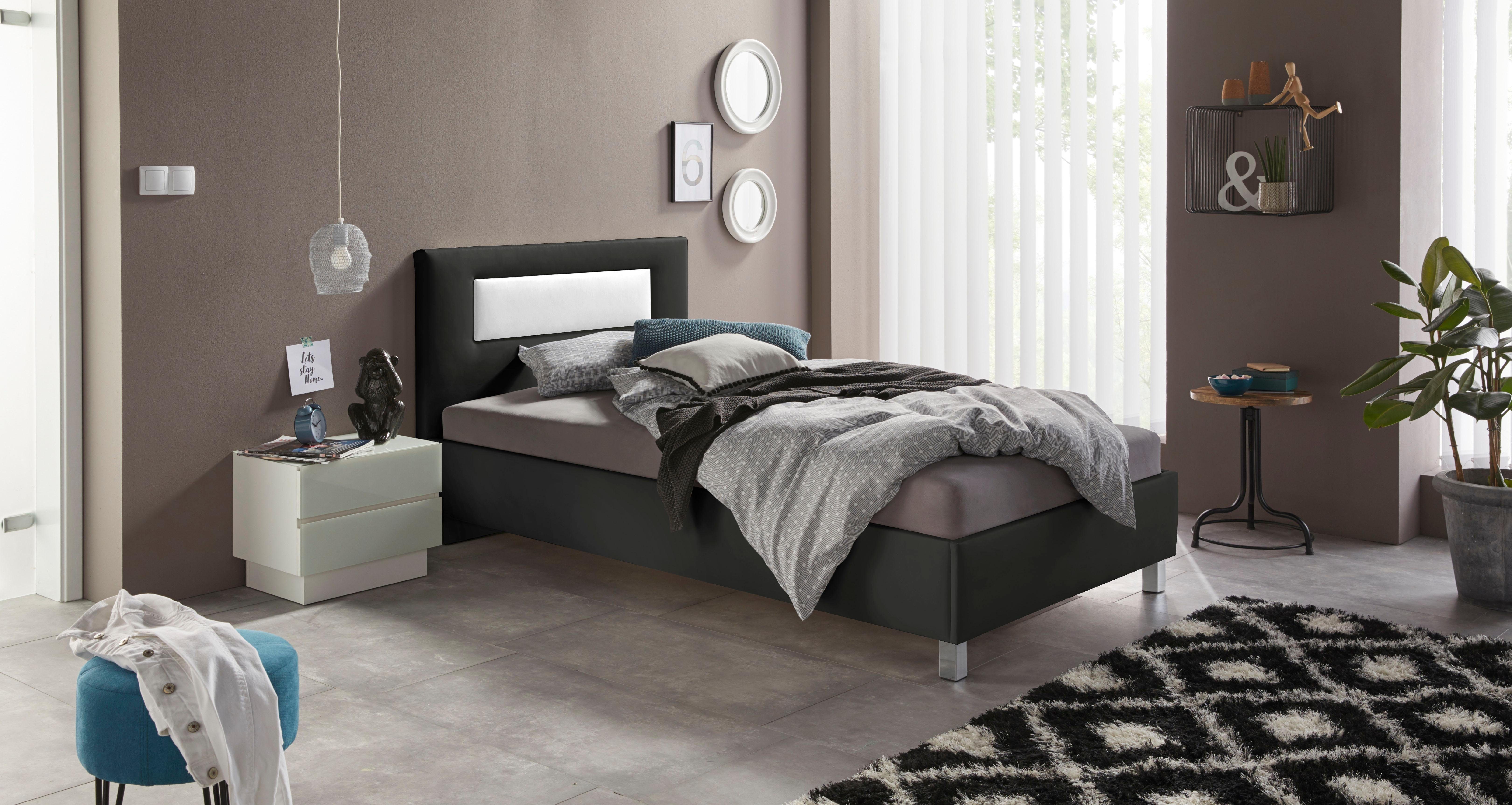Westfalia Polsterbetten Gestoffeerd bed bedden zwart