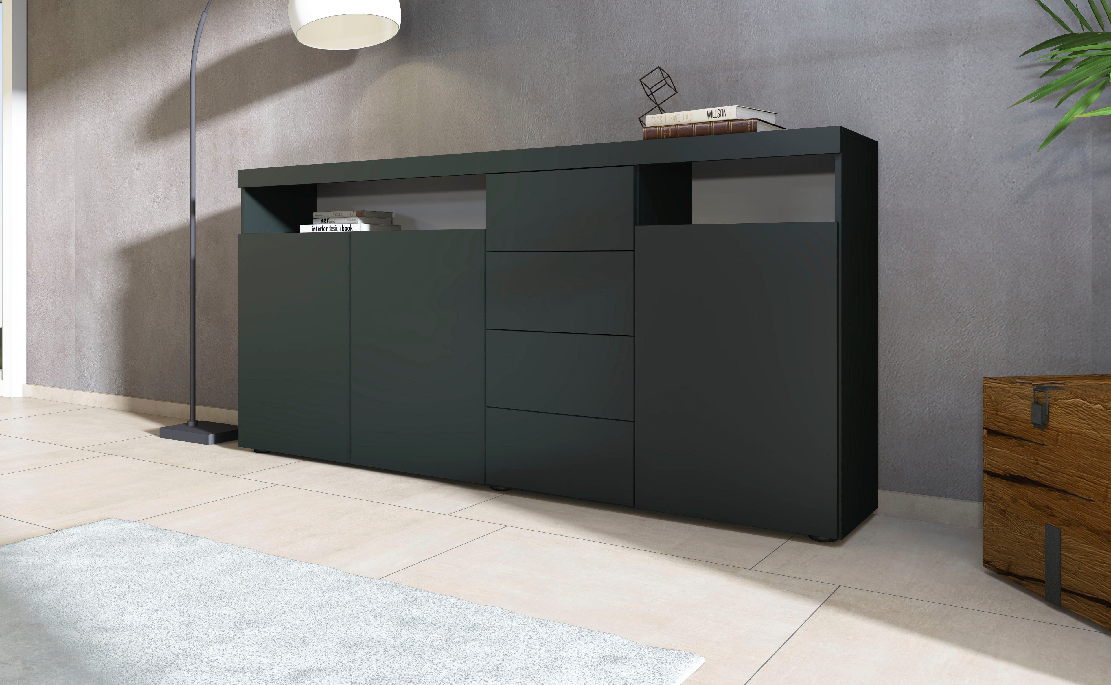 borchardt Möbel Highboard Kaapstad Breedte 200 cm