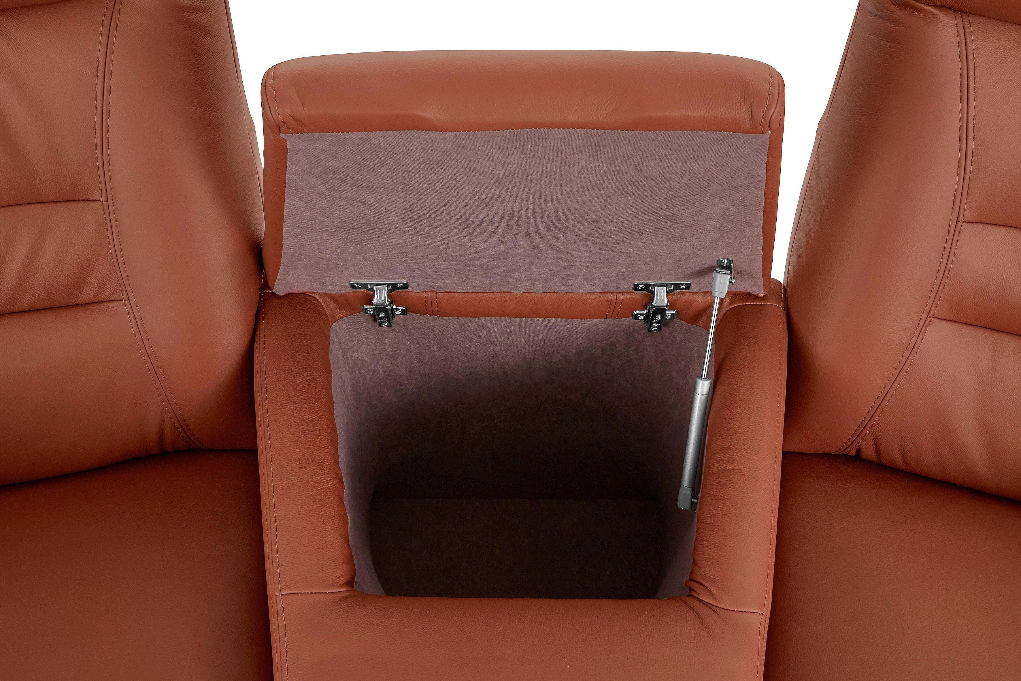 exxpo - sofa fashion 2,5-zitsbank Ascoli, bioscoopsofa met hoog zitcomfort, comfortabele armleuningen incl. relaxfunctie, met opbergruimte en opbergruimte, hoge rugleuning