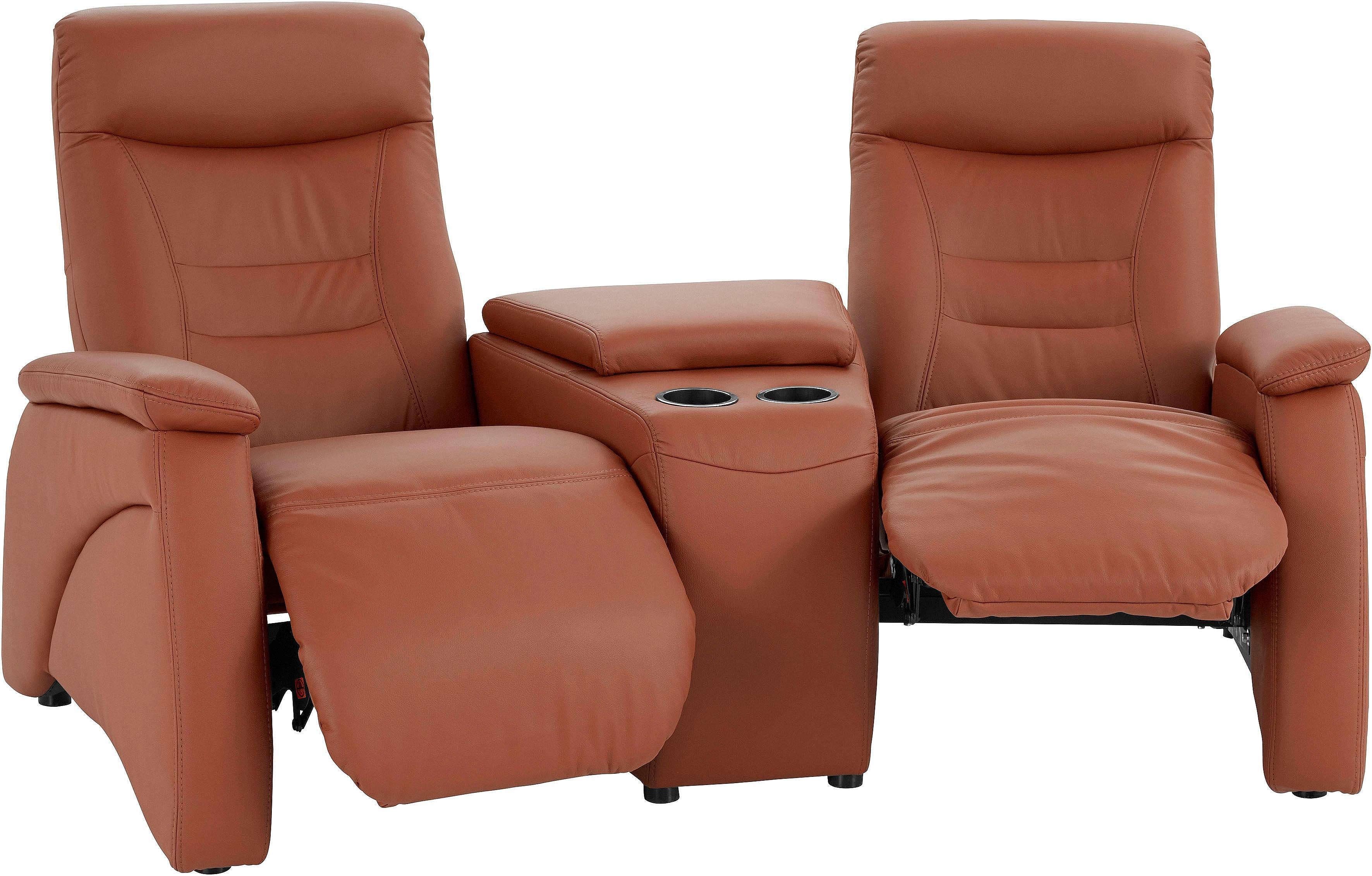 exxpo - sofa fashion 2,5-zitsbank Ascoli, bioscoopsofa met hoog zitcomfort, comfortabele armleuningen incl. relaxfunctie, met opbergruimte en opbergruimte, hoge rugleuning