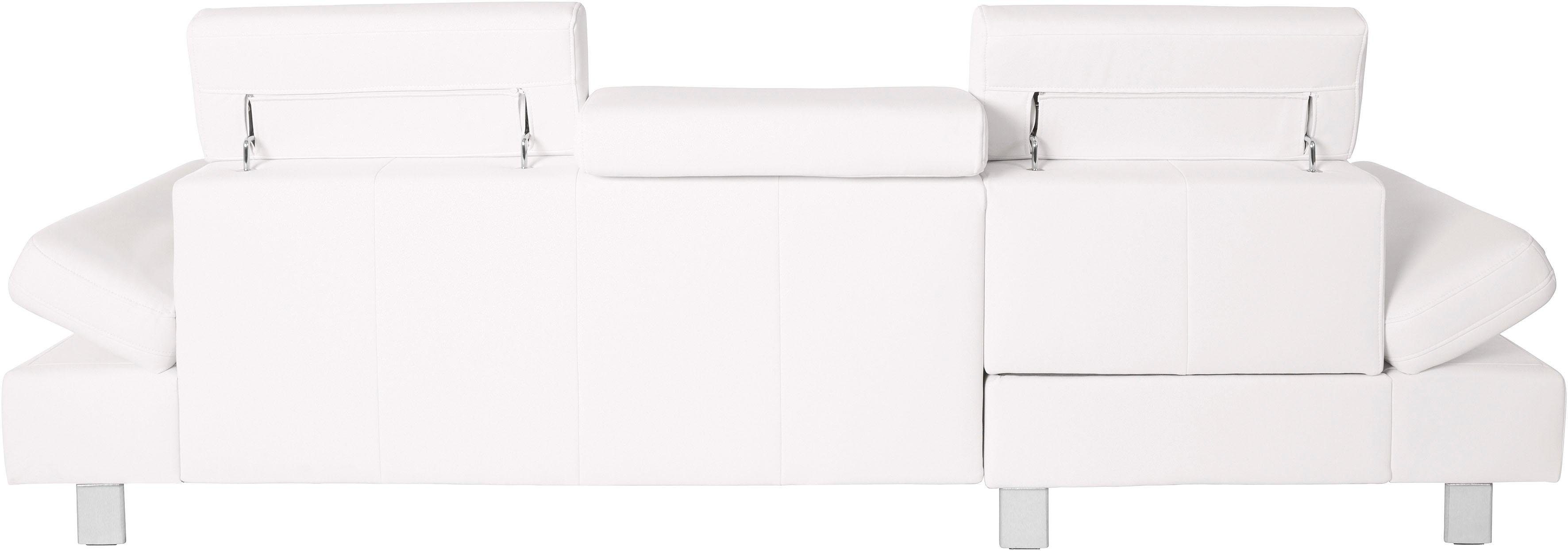 exxpo - sofa fashion Hoekbank Fiji, hoogwaardige afwerking in zitting en rug, L-vorm comfortabel door hoofd- en armverstelling, optioneel met bedfunctie