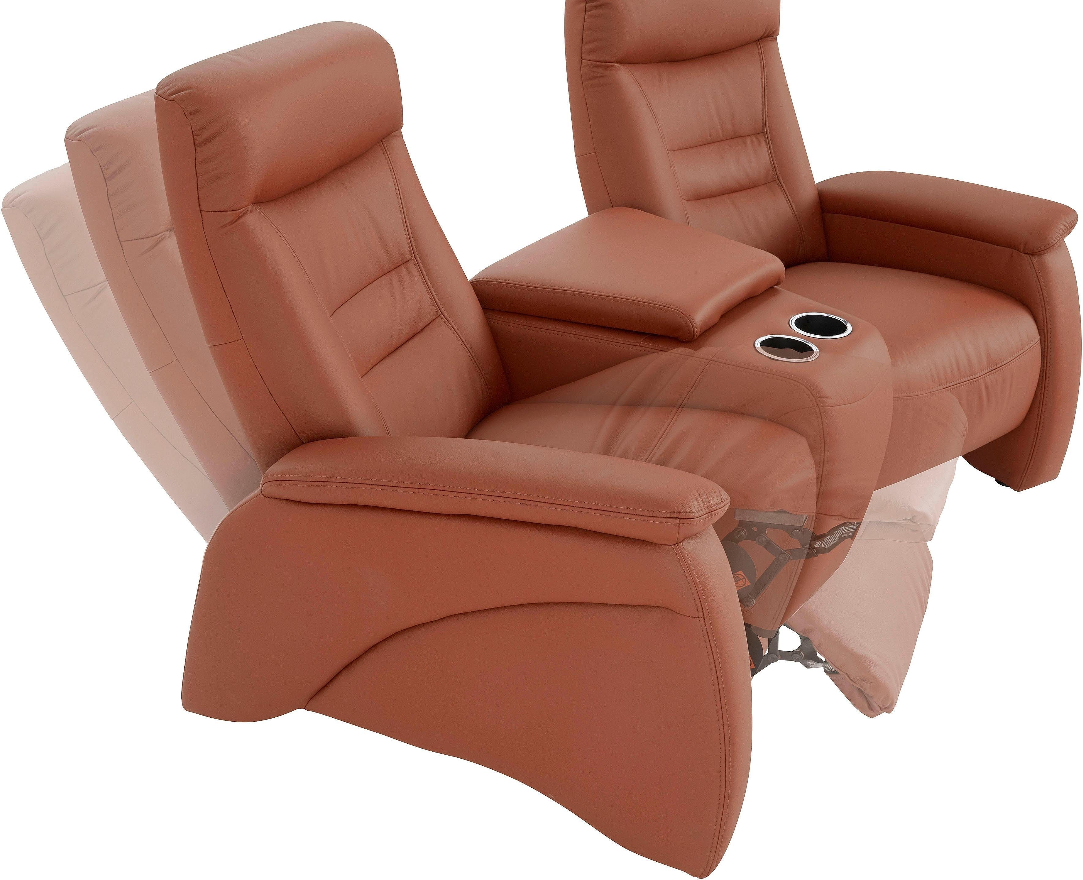 exxpo - sofa fashion 2,5-zitsbank Ascoli, bioscoopsofa met hoog zitcomfort, comfortabele armleuningen incl. relaxfunctie, met opbergruimte en opbergruimte, hoge rugleuning