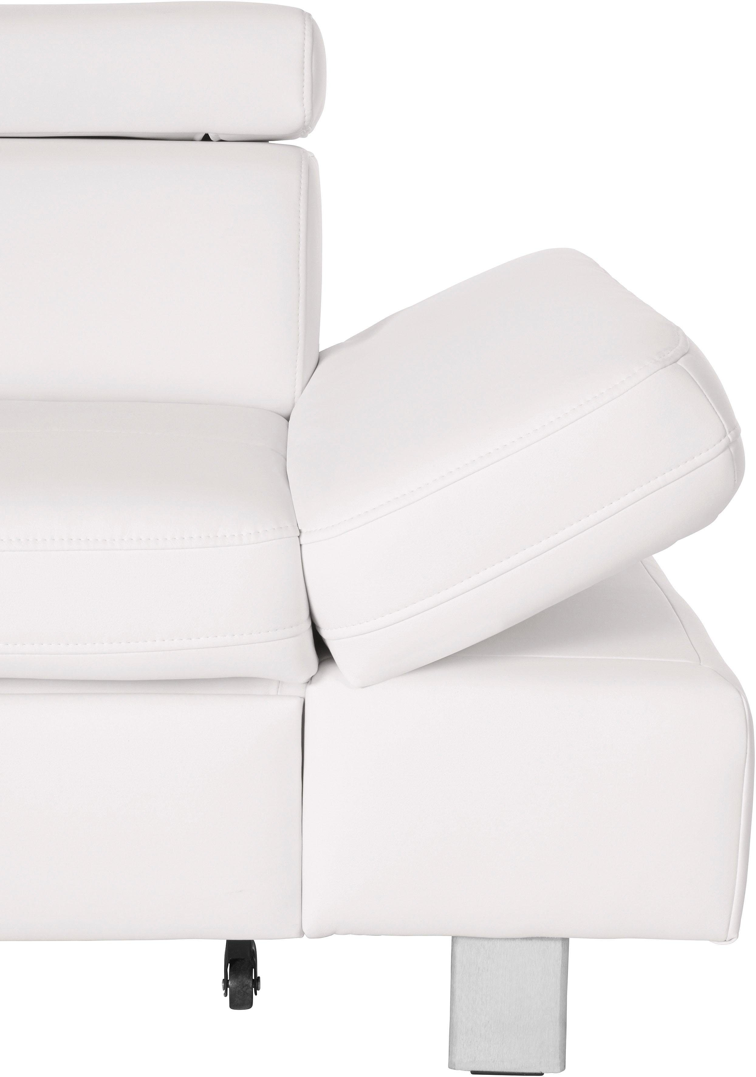 exxpo - sofa fashion Hoekbank Fiji, hoogwaardige afwerking in zitting en rug, L-vorm comfortabel door hoofd- en armverstelling, optioneel met bedfunctie
