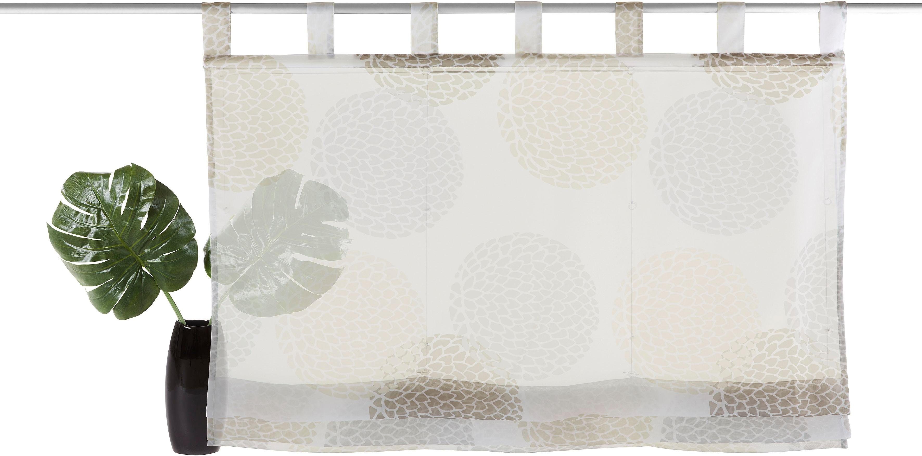 my home Romeins rolgordijn Belem Transparant, voile, polyester (1 stuk)