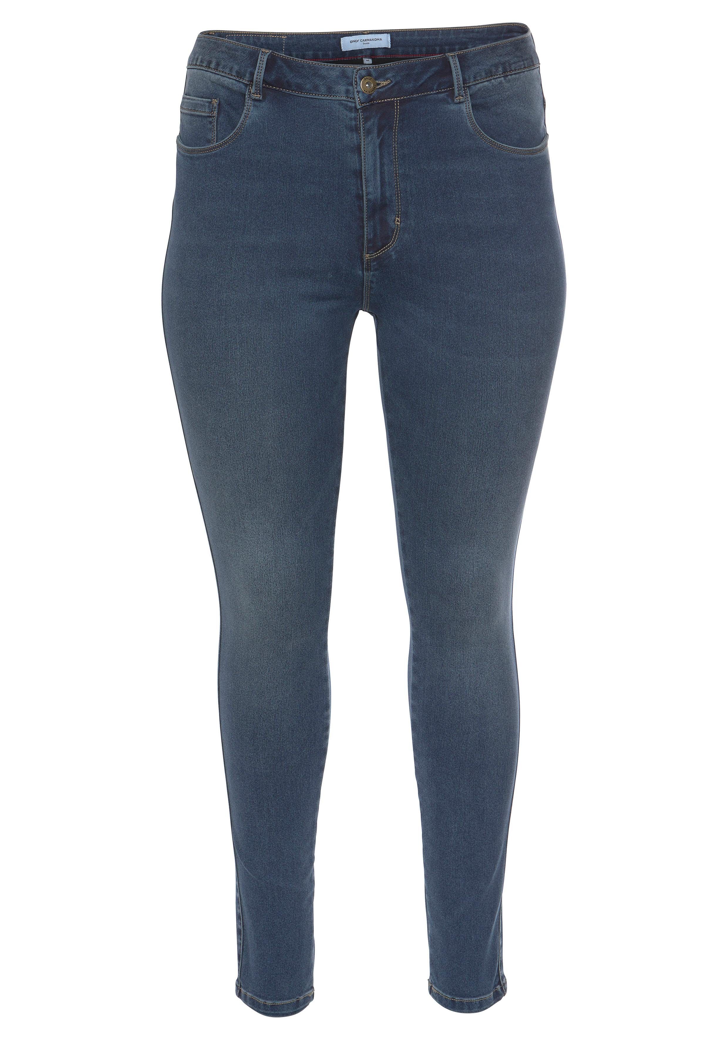 ONLY CARMAKOMA High-waist jeans CARAUGUSTA HW SK DNM
