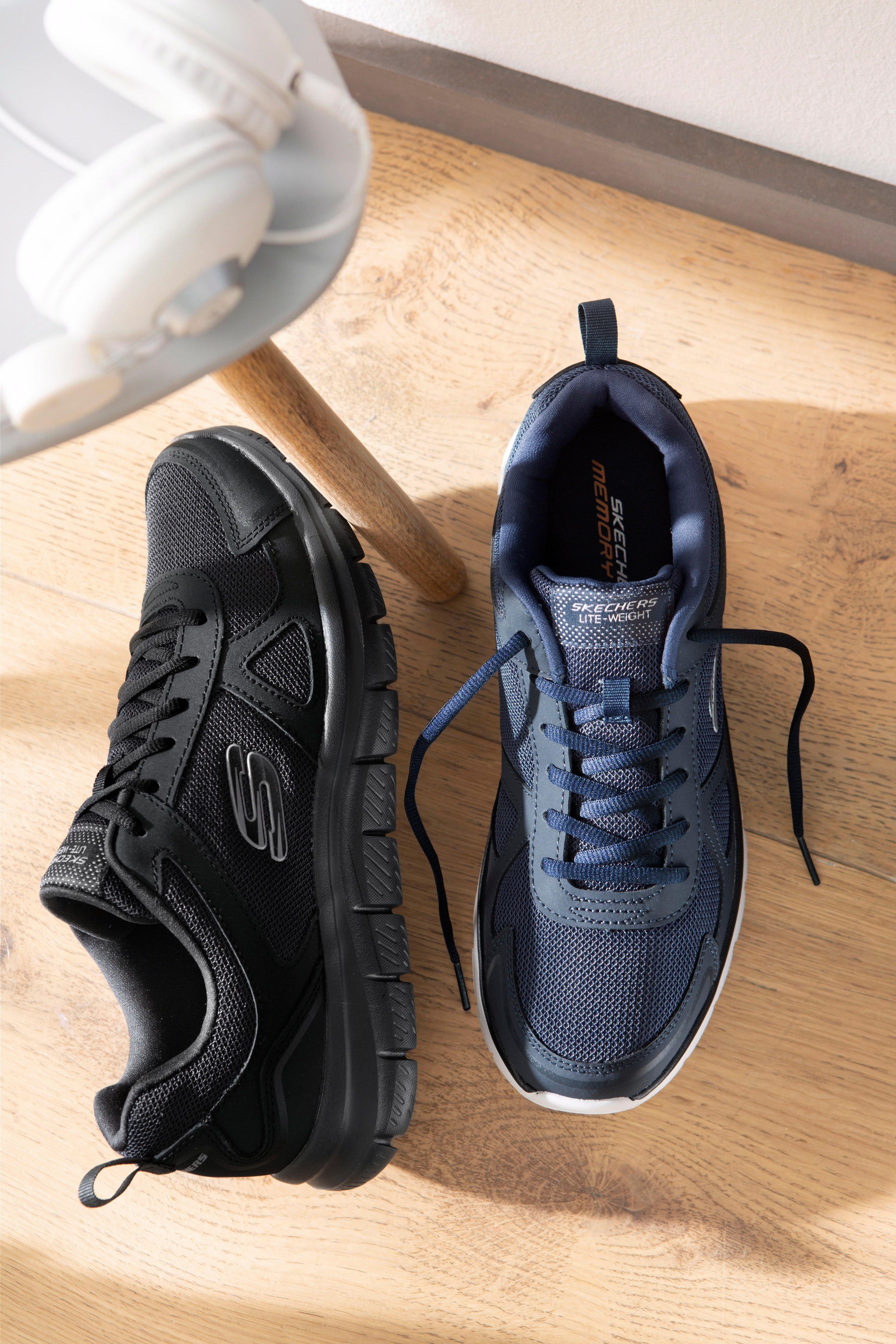 Skechers Sneakers Track-Scloric , vrijetijdsschoen, lage schoen, veterschoen met skechers memory foam