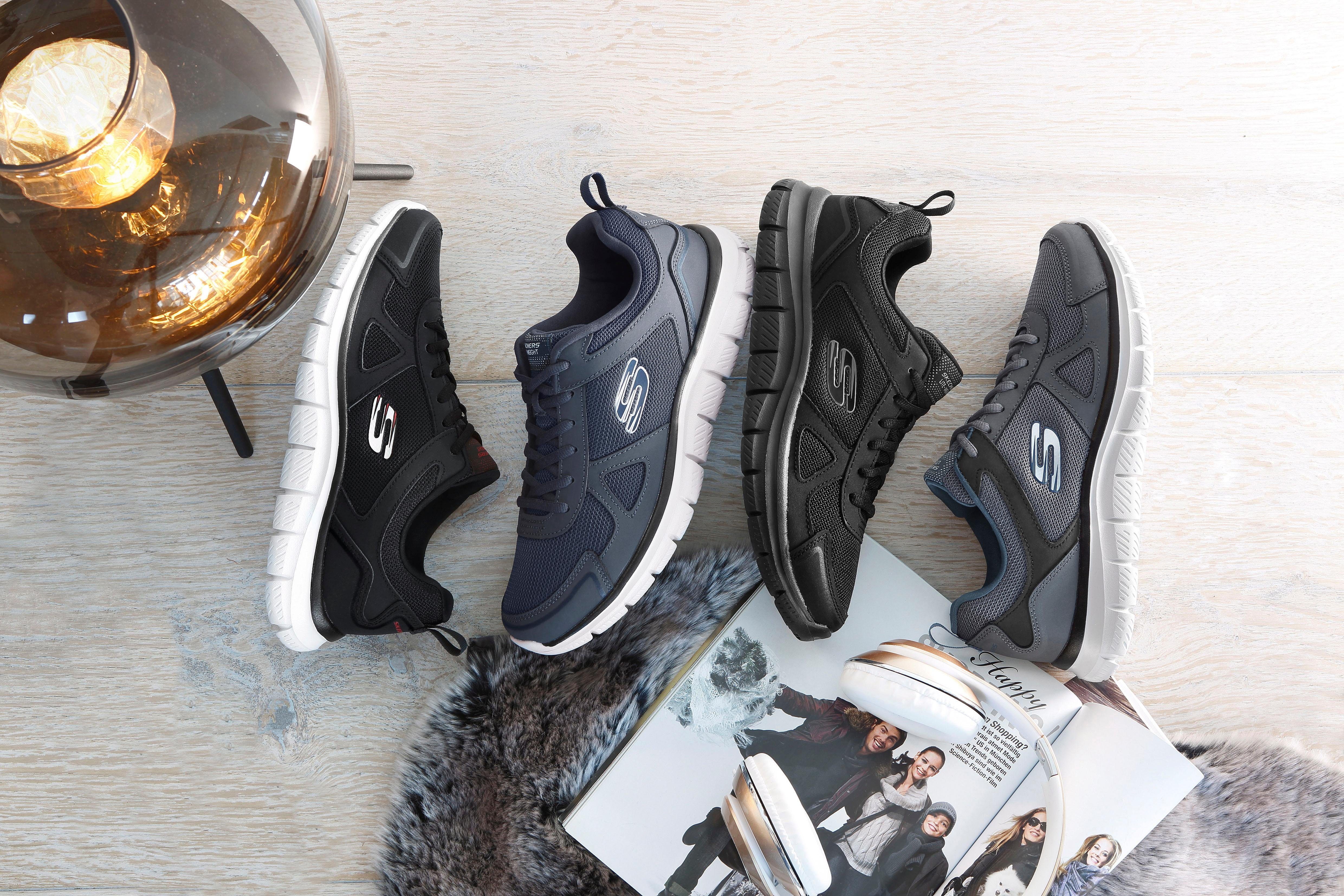 Skechers Sneakers Track-Scloric , vrijetijdsschoen, lage schoen, veterschoen met skechers memory foam