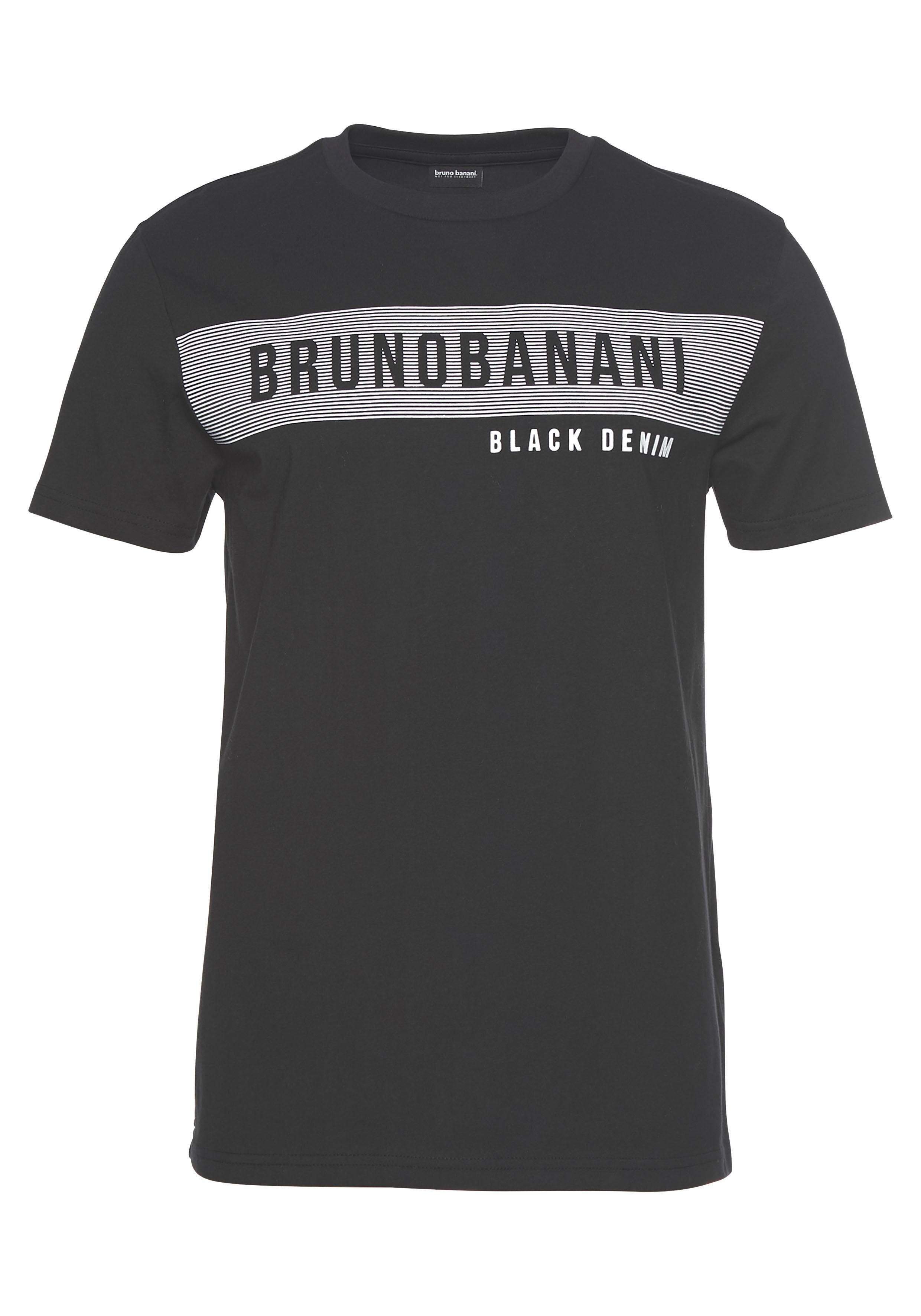 Bruno Banani T-shirt korte mouwen, smal gesneden, ronde hals
