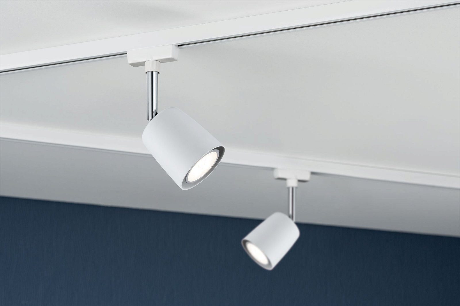 Paulmann Railsysteem-lampen URail rail spot Cover GU10 max. 10W 230V Zwart mat, Chroom