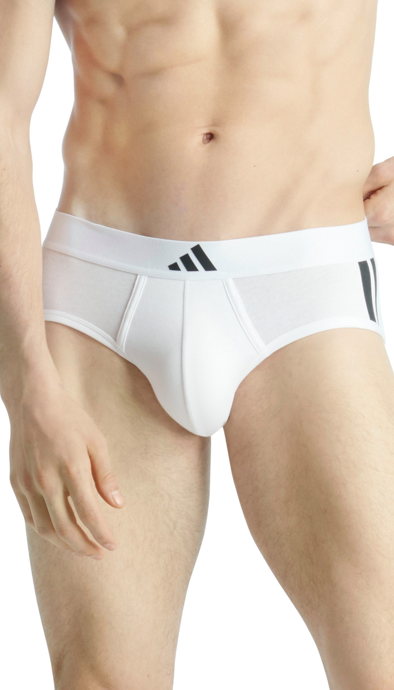 adidas Sportswear Slip Active Flex Cotton 3 Strepen (Set van 2)