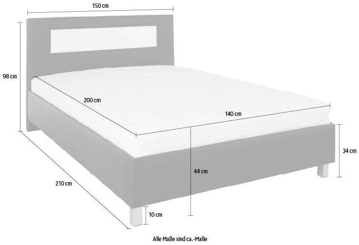 Westfalia Polsterbetten Gestoffeerd bed