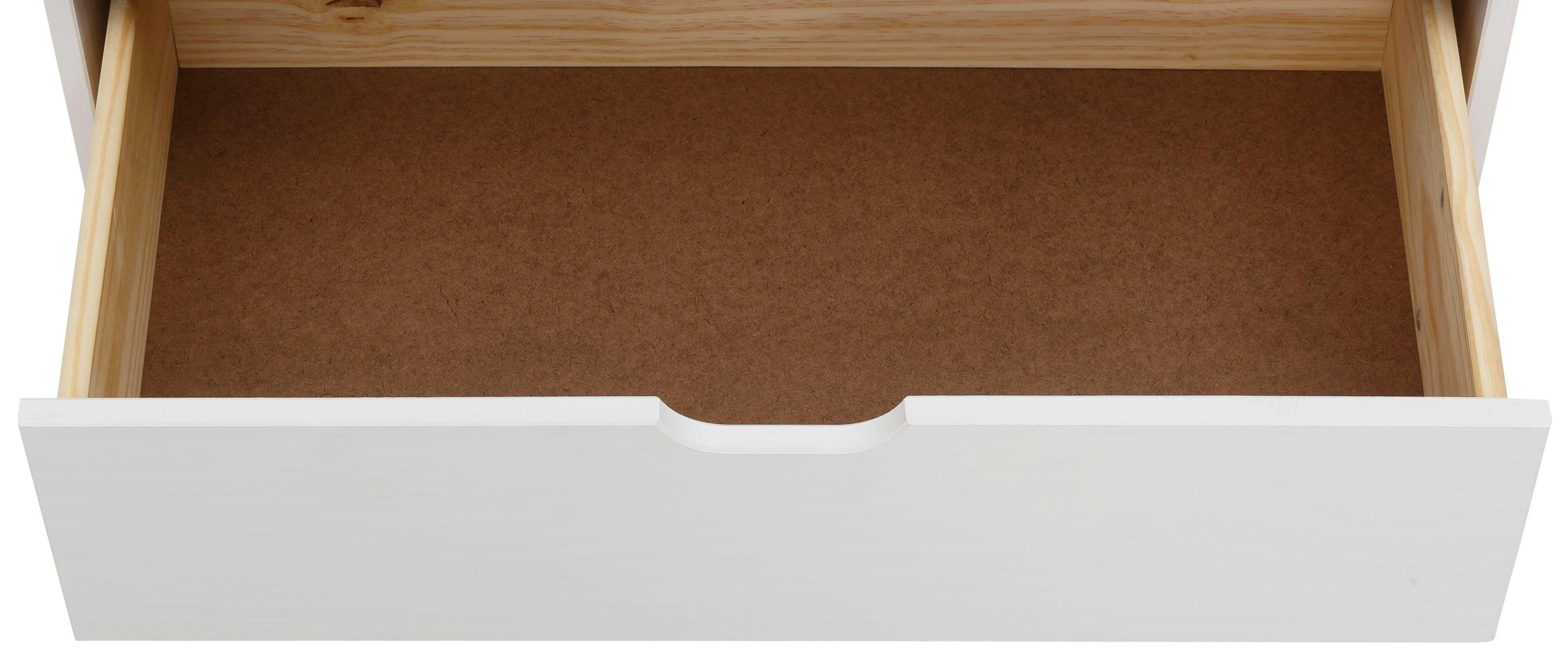 Home affaire Kast Post van massief grenenhout, met opbergmogelijkheden, breedte 76 cm