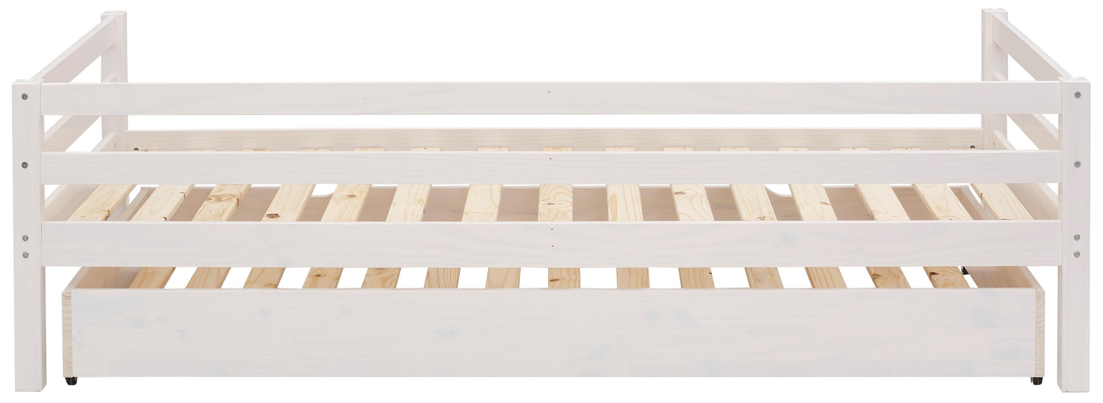 Lüttenhütt Slaapbank Alpi met lade van grenenhout, totale breedte 103 cm, kinderbed (1 stuk)