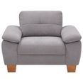 home affaire fauteuil laverna in 4 stofkwaliteiten, passend bij de laverna-serie grijs