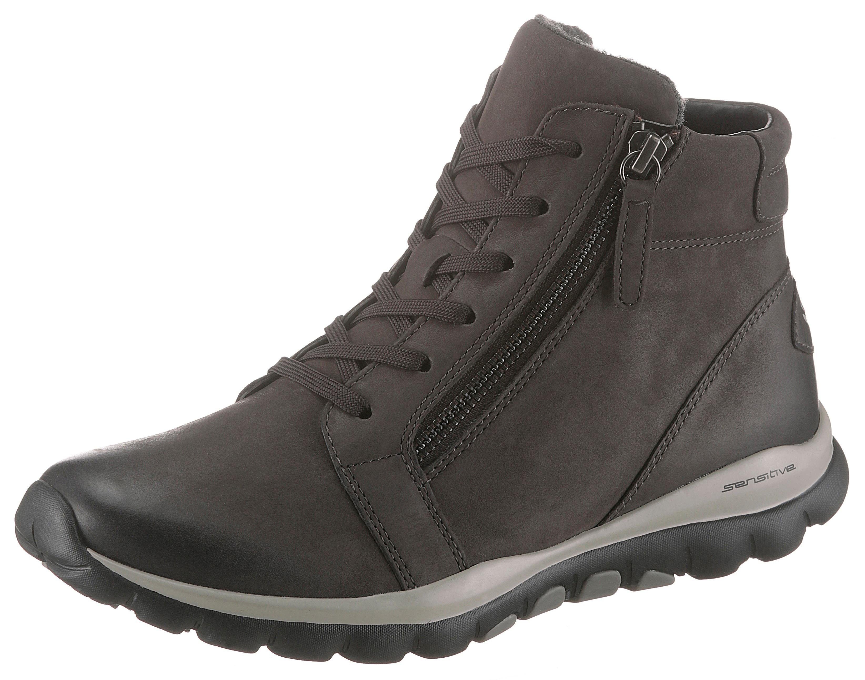 Gabor Rollingsoft Hoge veterschoenen met geprofileerde rubberzool