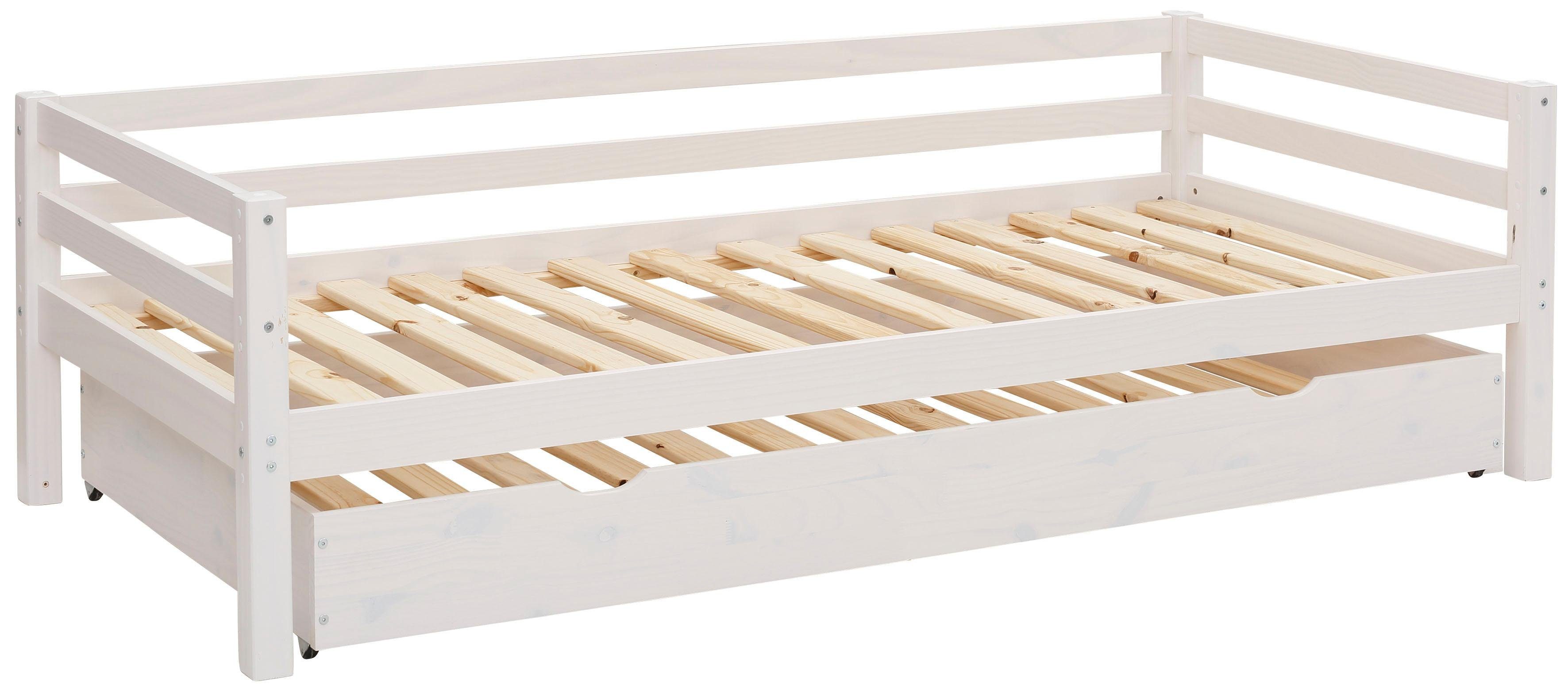 Lüttenhütt Slaapbank Alpi met lade van grenenhout, totale breedte 103 cm, kinderbed (1 stuk)