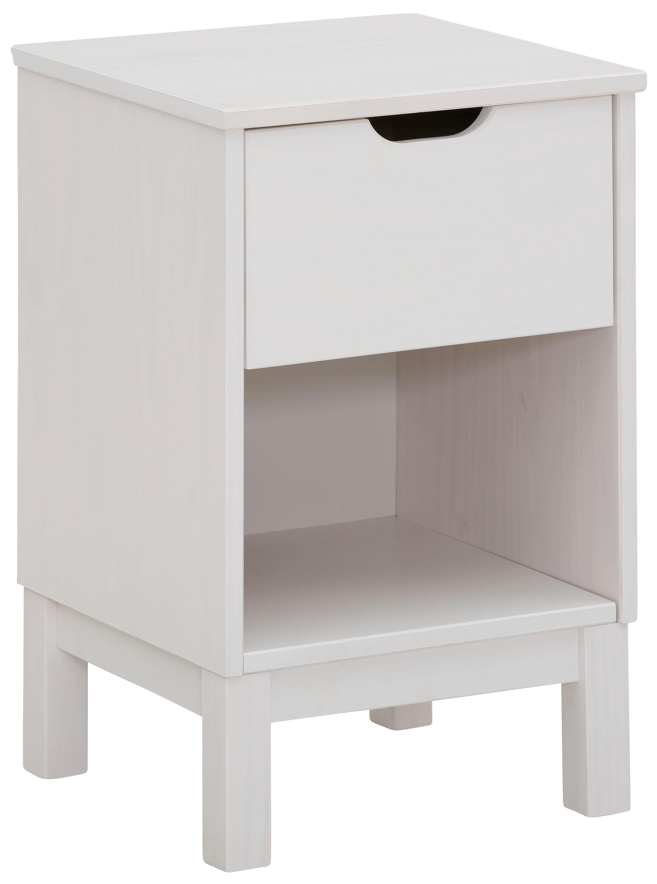 Home affaire Nachtkastje Post massief grenenhout, opbergmogelijkheid door lade, breedte 38 cm