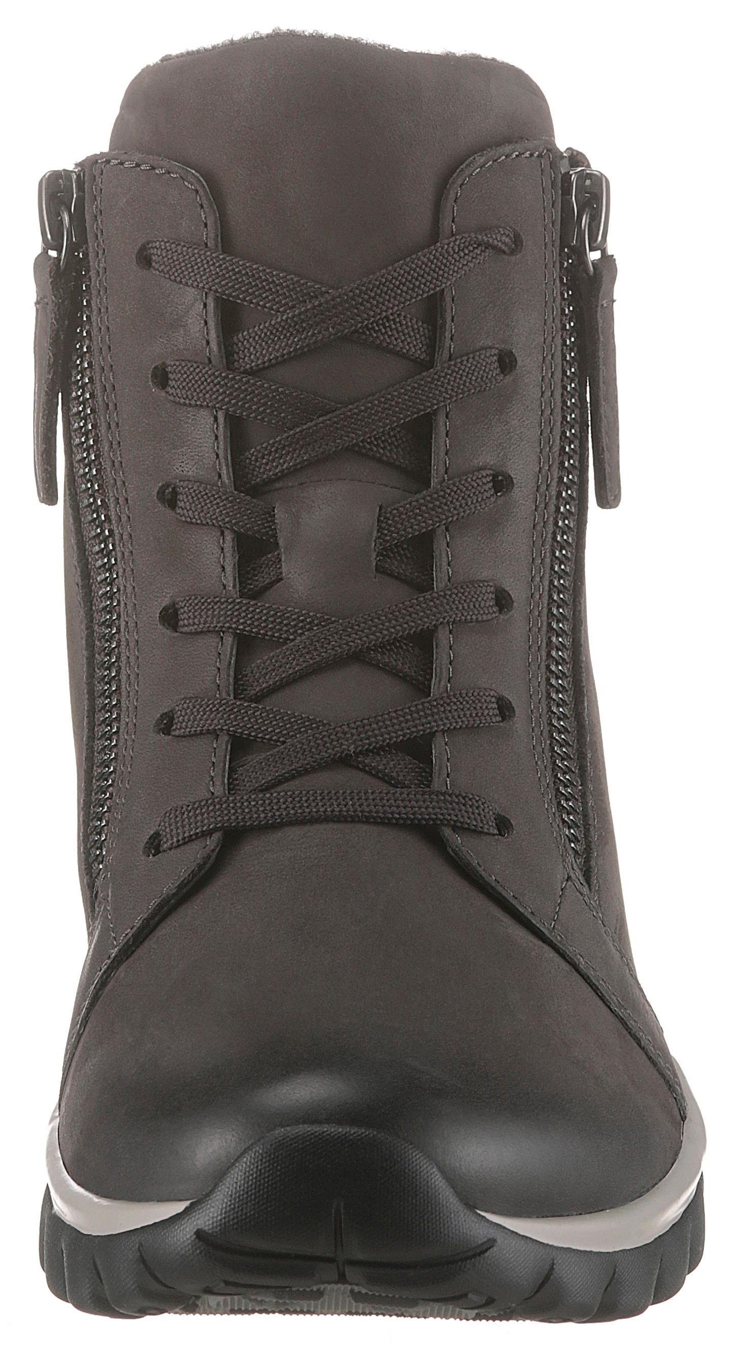 Gabor Rollingsoft Hoge veterschoenen met geprofileerde rubberzool
