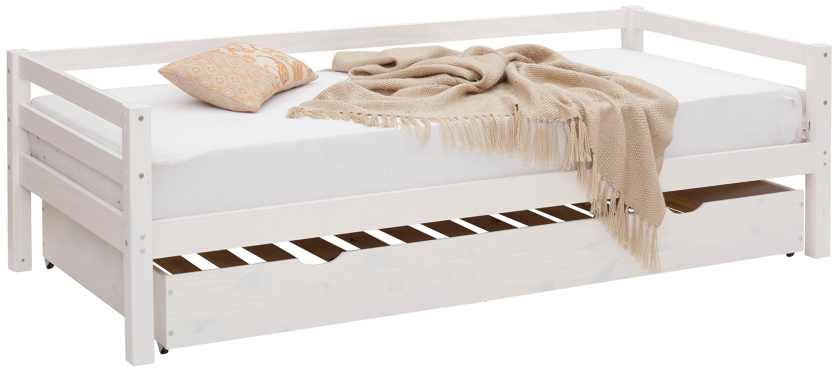 Lüttenhütt Slaapbank Alpi met lade van grenenhout, totale breedte 103 cm, kinderbed (1 stuk)