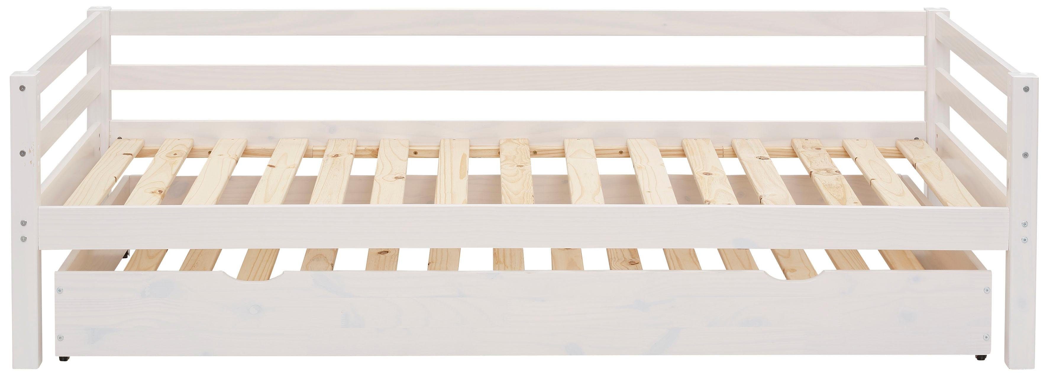 Lüttenhütt Slaapbank Alpi met lade van grenenhout, totale breedte 103 cm, kinderbed (1 stuk)