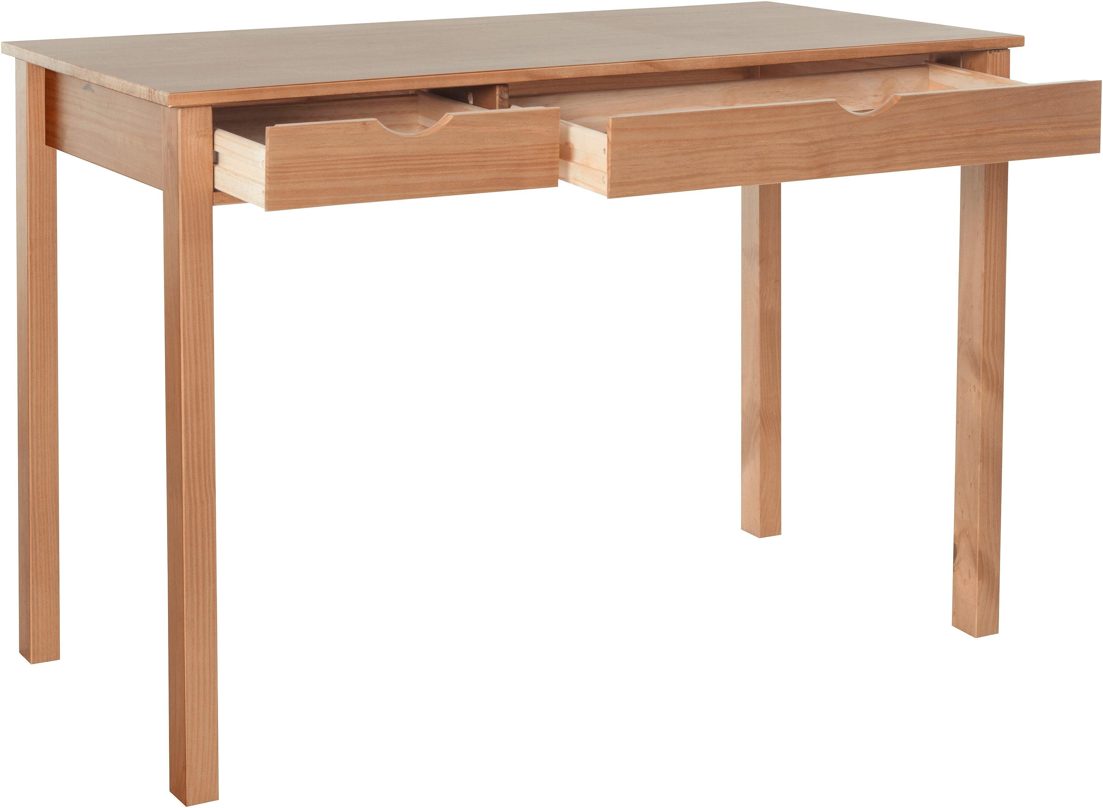 INOSIGN Bureau Gava massief grenenhout, voor het thuiskantoor, laptoptafel breedte 120 cm