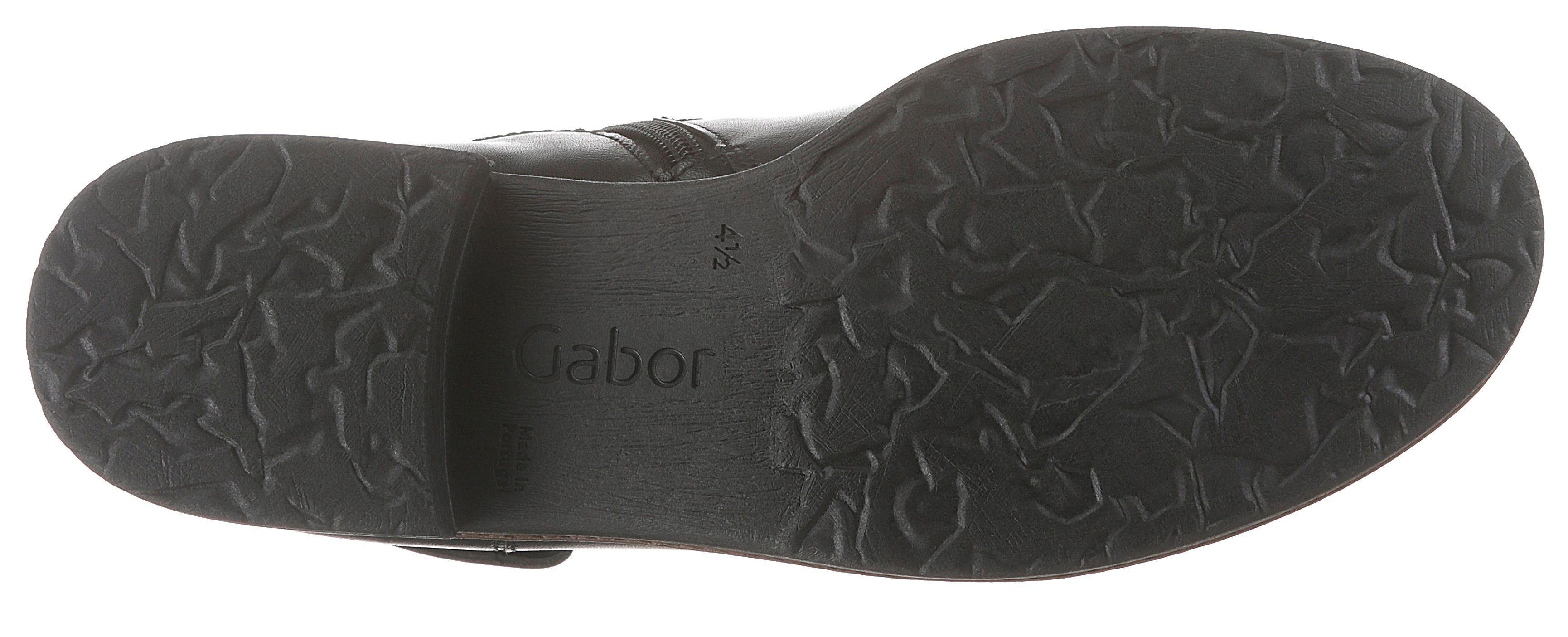 Gabor Chelsea-boots blokhak, enkellaarsje, businessmode met stretch inzet