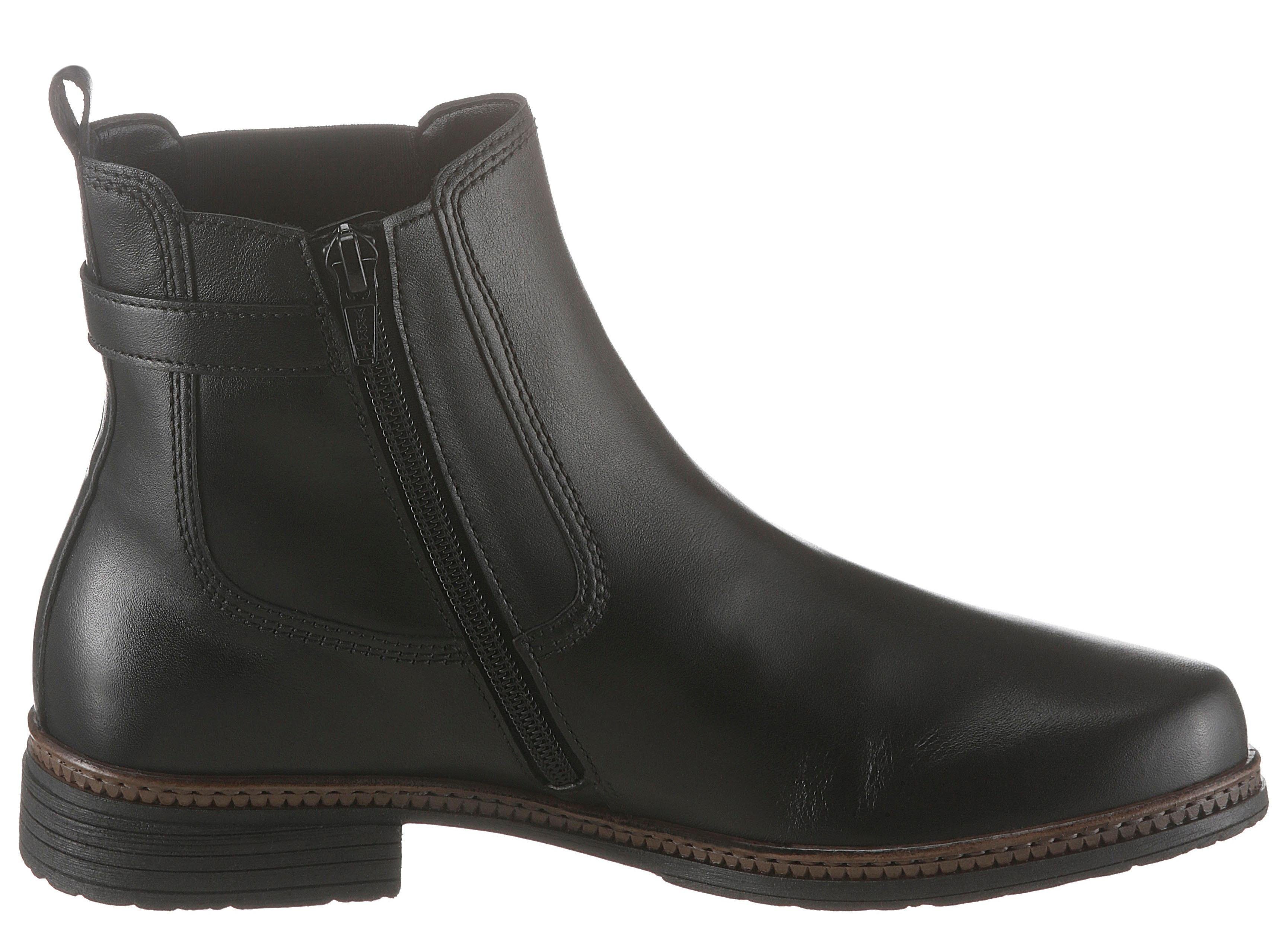 Gabor Chelsea-boots blokhak, enkellaarsje, businessmode met stretch inzet