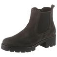 gabor chelsea-boots met comfortabele stretchinzet grijs
