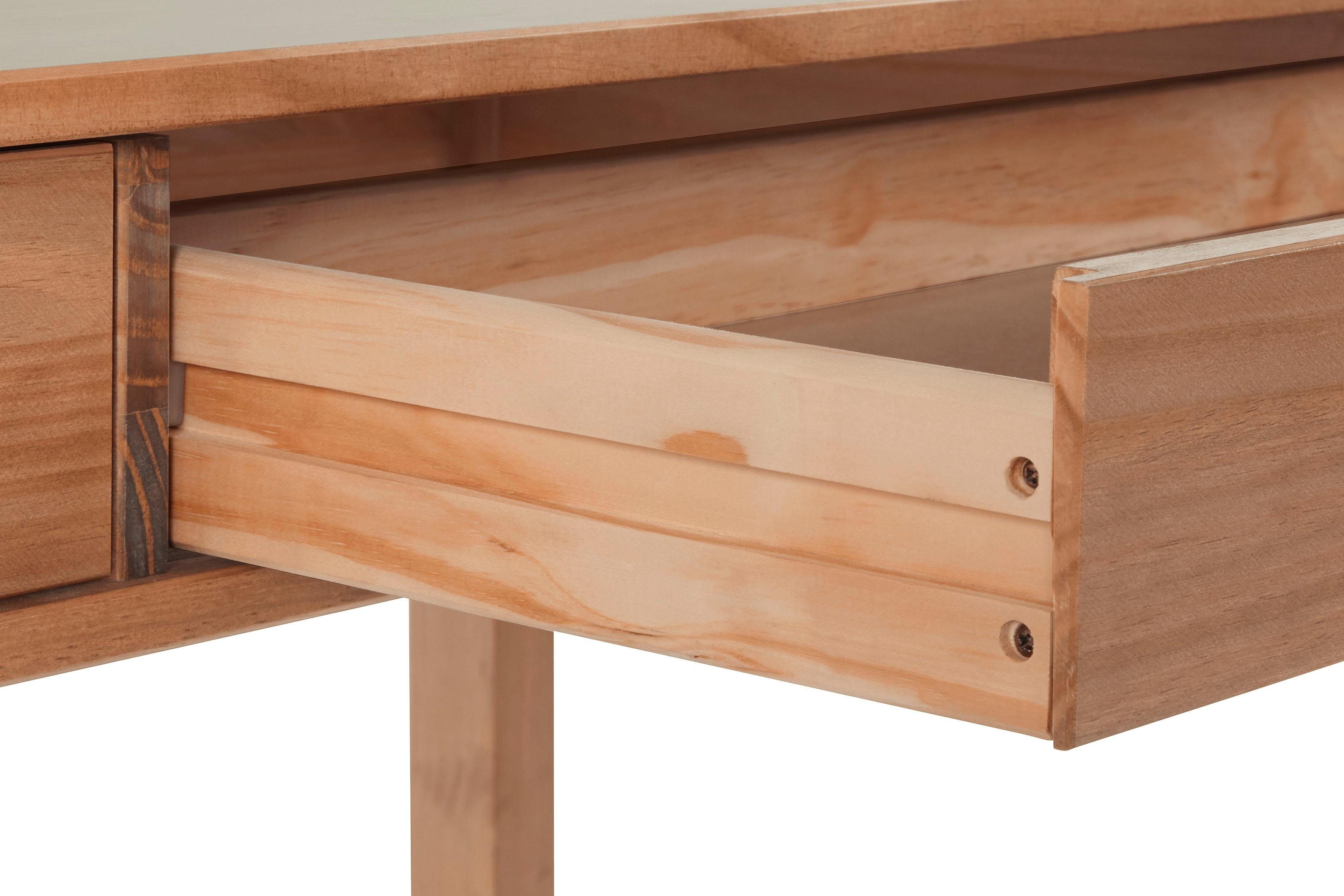 INOSIGN Bureau Gava massief grenenhout, voor het thuiskantoor, laptoptafel breedte 120 cm