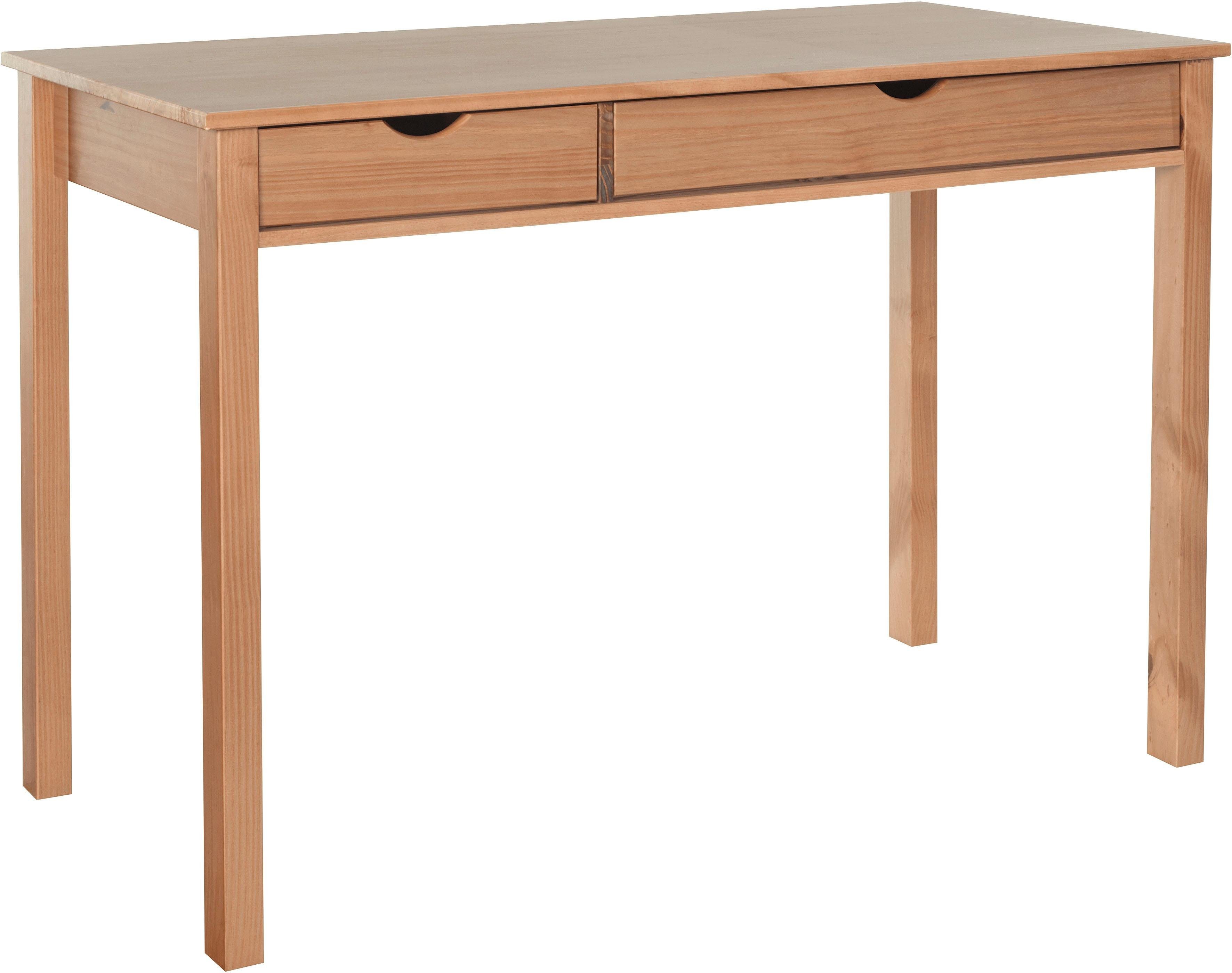 INOSIGN Bureau Gava massief grenenhout, voor het thuiskantoor, laptoptafel breedte 120 cm