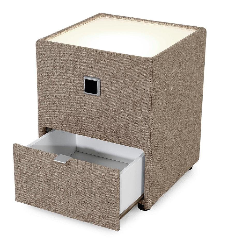 Jockenhöfer Gruppe Nachtkastje Lancy met ledverlichting nachtkastjes maat 42,5x45x53 cm bruin
