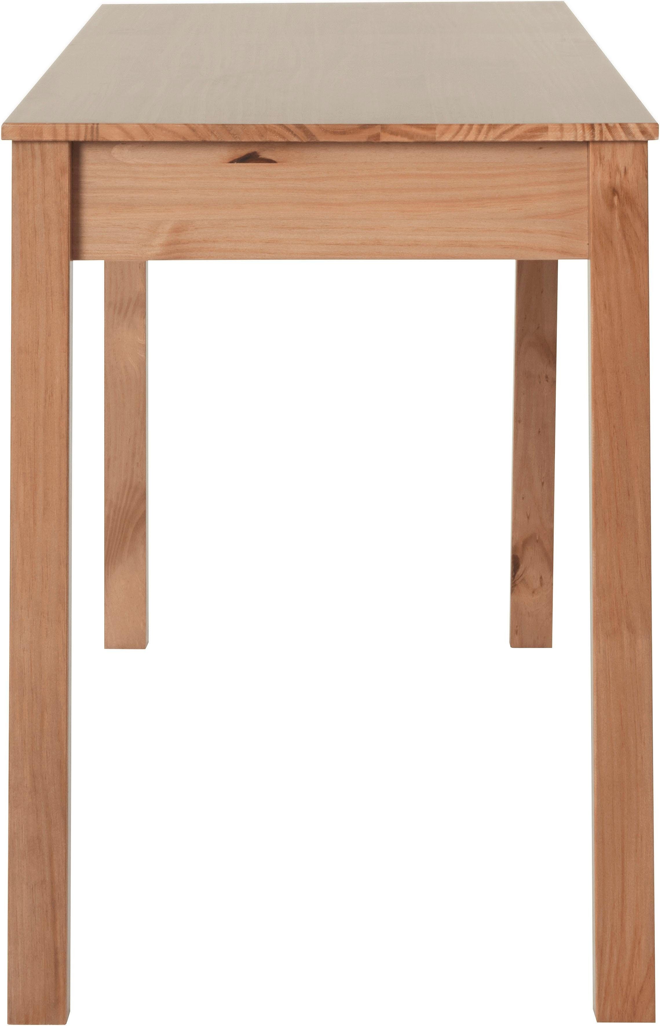 INOSIGN Bureau Gava massief grenenhout, voor het thuiskantoor, laptoptafel breedte 120 cm