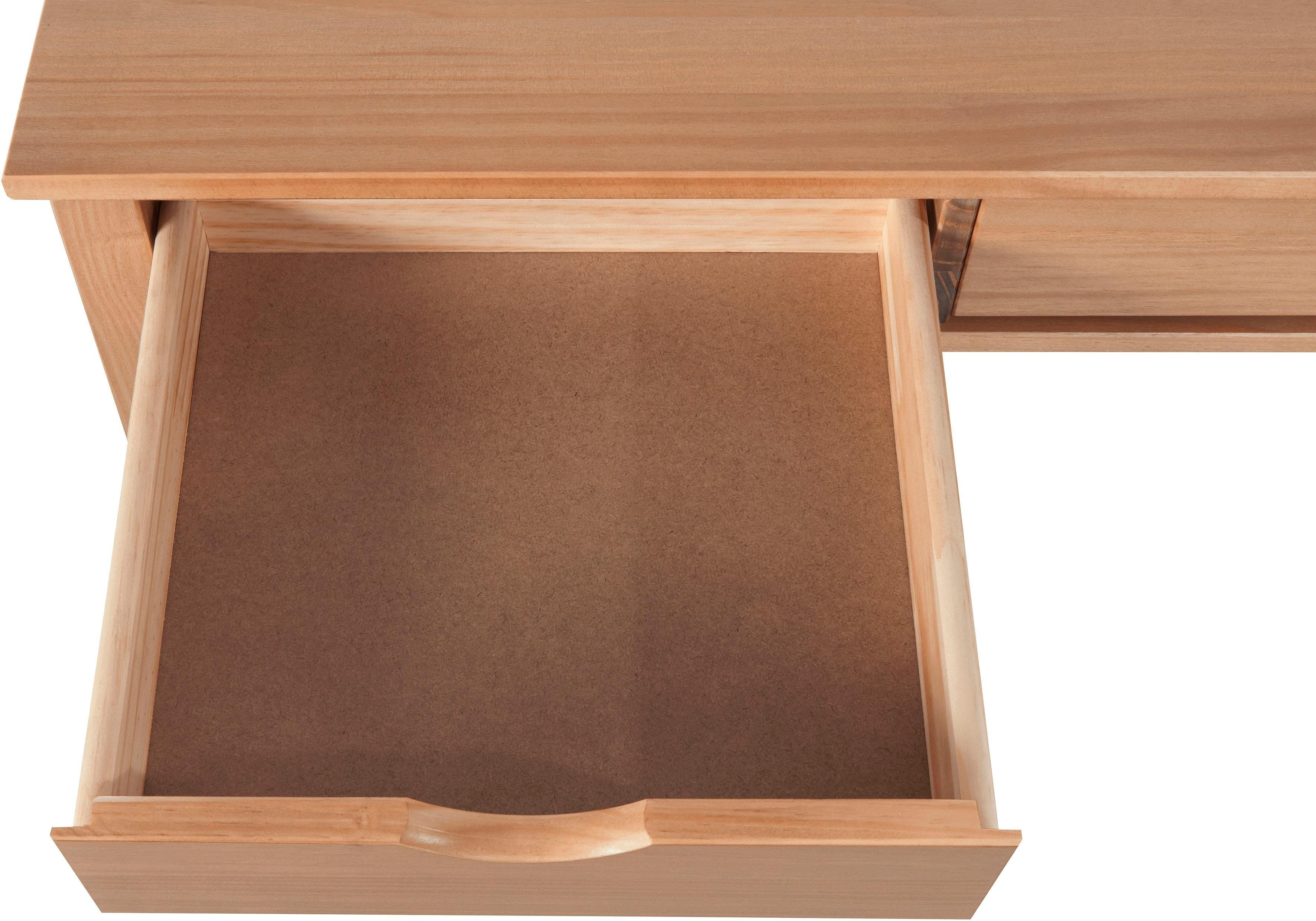 INOSIGN Bureau Gava massief grenenhout, voor het thuiskantoor, laptoptafel breedte 120 cm